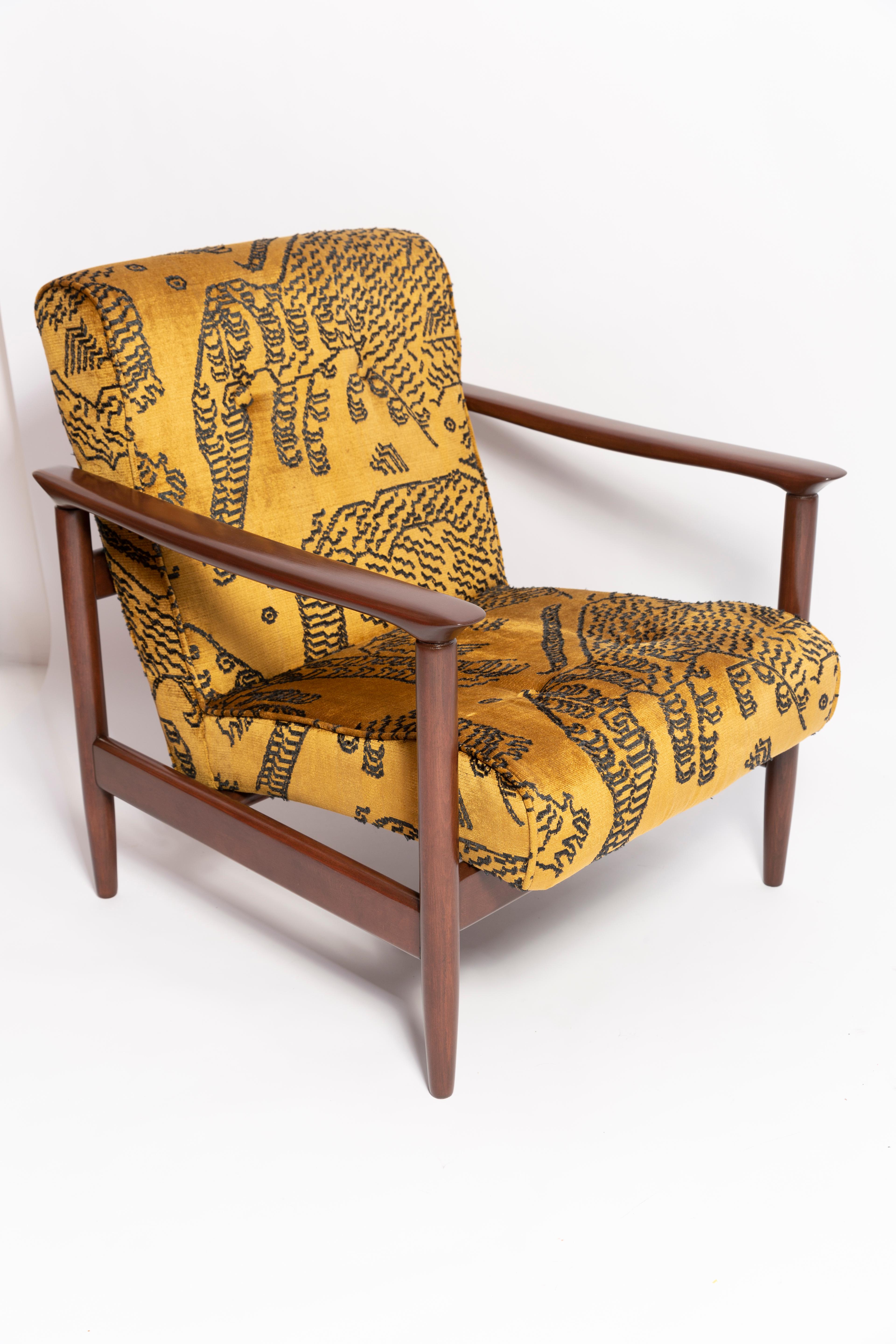 Beautiful armchair GFM-142, designed by Edmund Homa, a polish architect, designer of Industrial Design and interior architecture, professor at the Academy of Fine Arts in Gdansk, Poland.

The armchair was made in the 1960s in the Gosciecinska