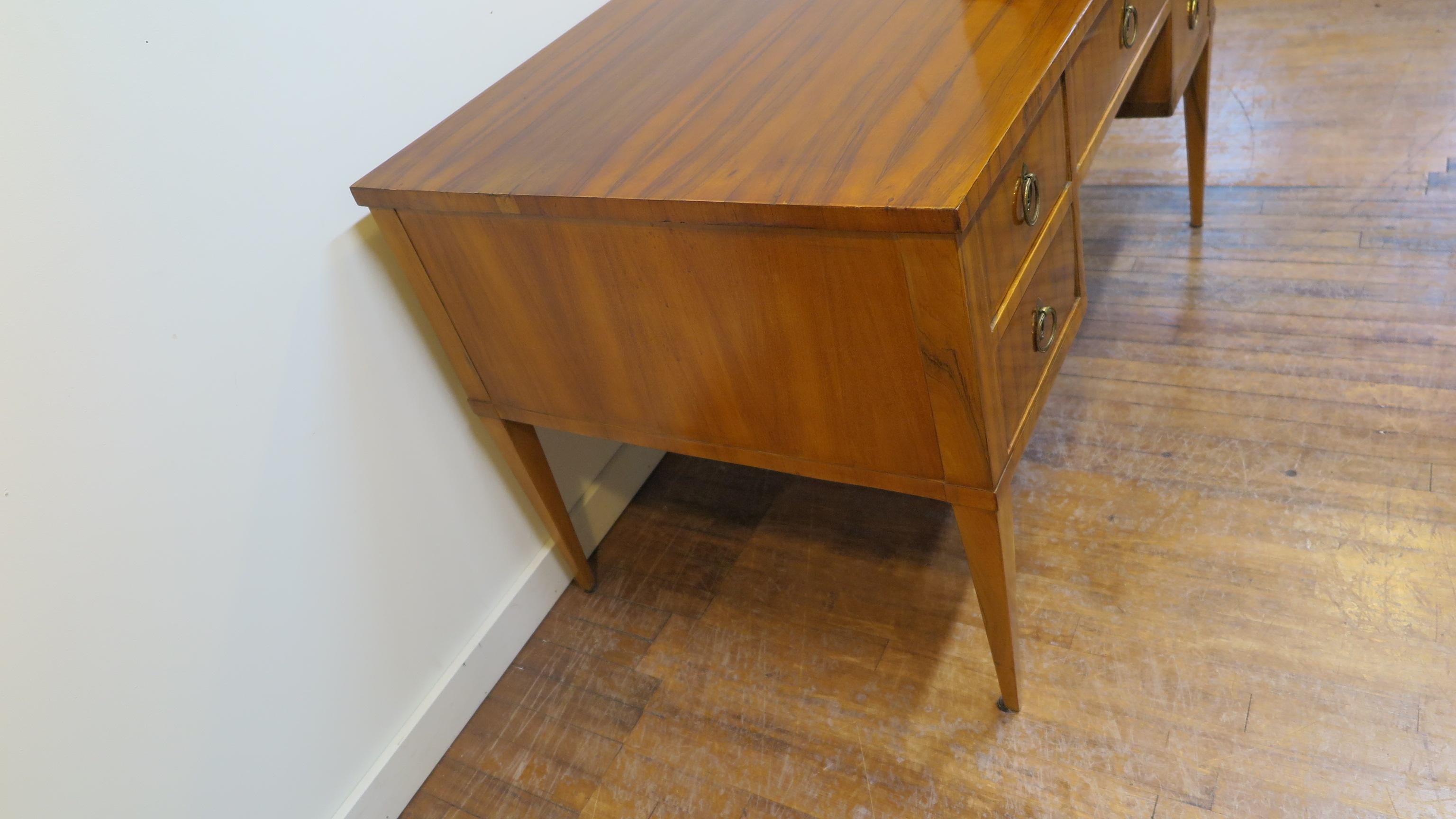 Mid-Century Modern Midcentury Tiger Wood Desk