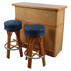 Mid Century Tiki Bar Set