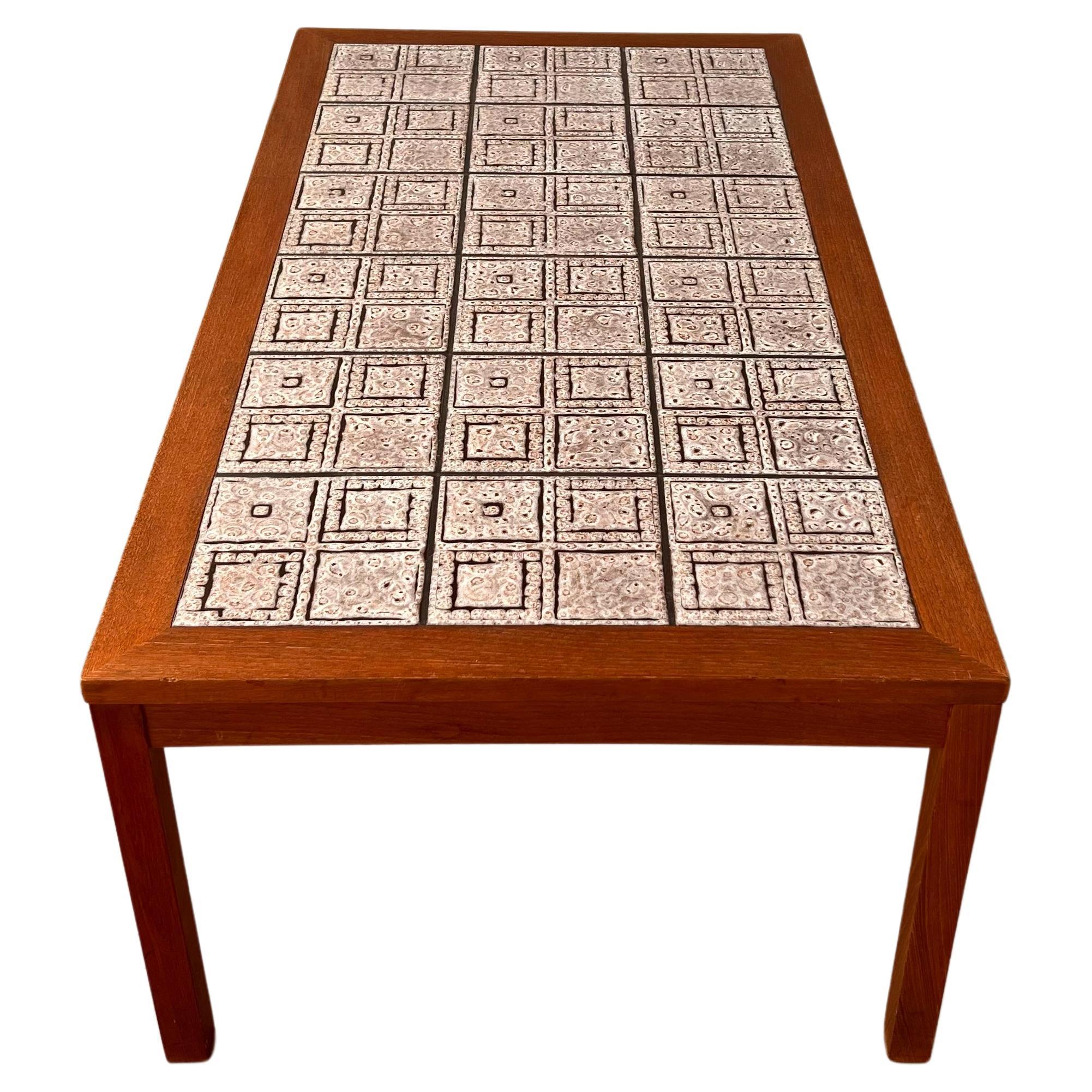 Mid-Century Tiled Coffee Table