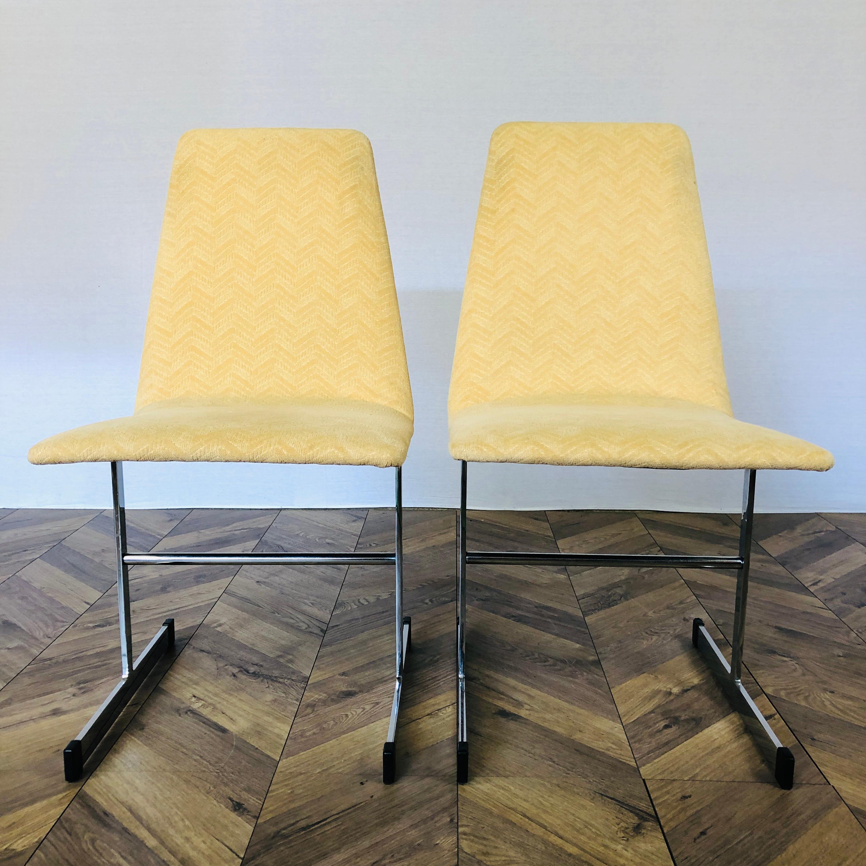 British Mid Century, Tim Bates For Pieff 'Lisse' Dining Chairs, Set of 2