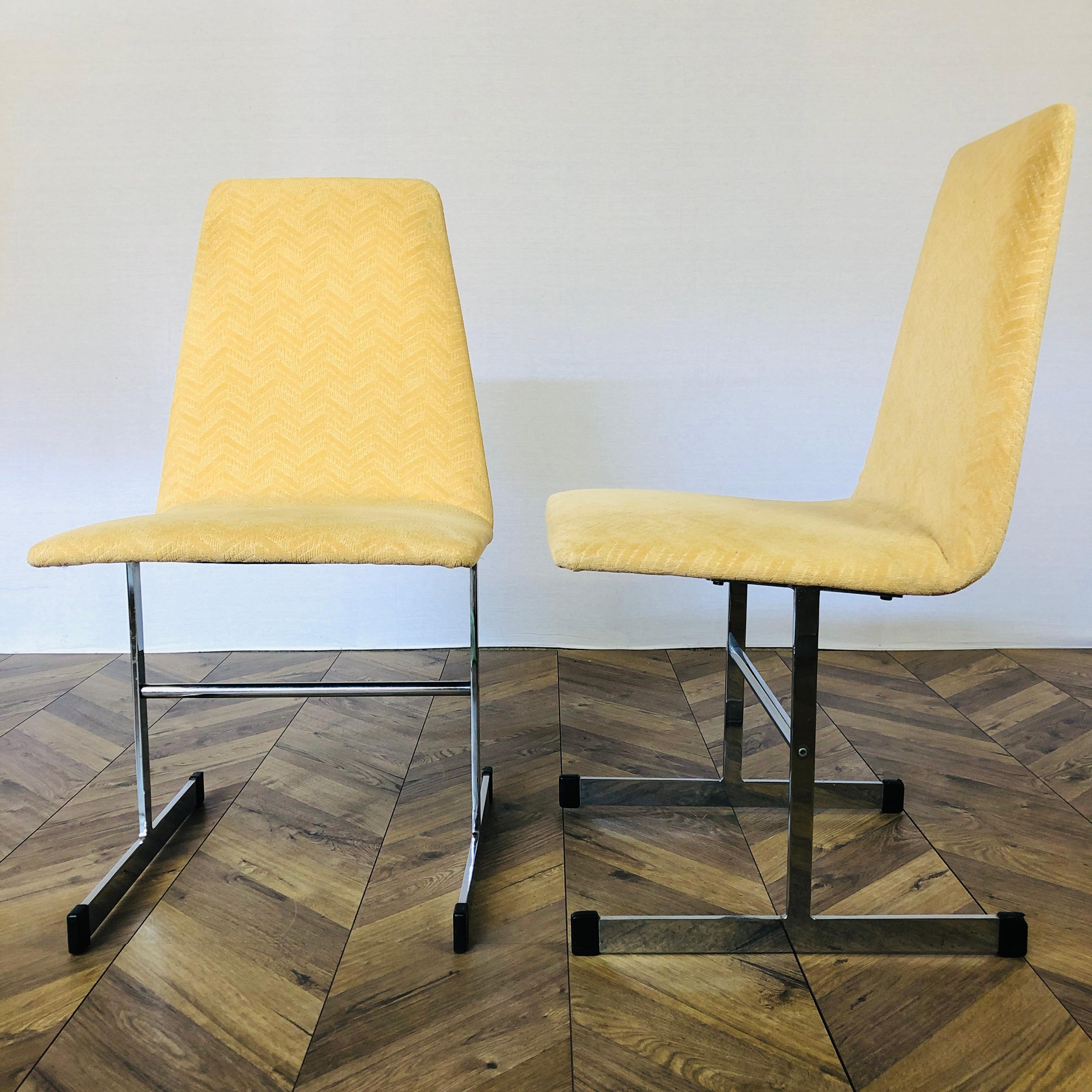 Mid Century, Tim Bates For Pieff 'Lisse' Dining Chairs, Set of 2 1
