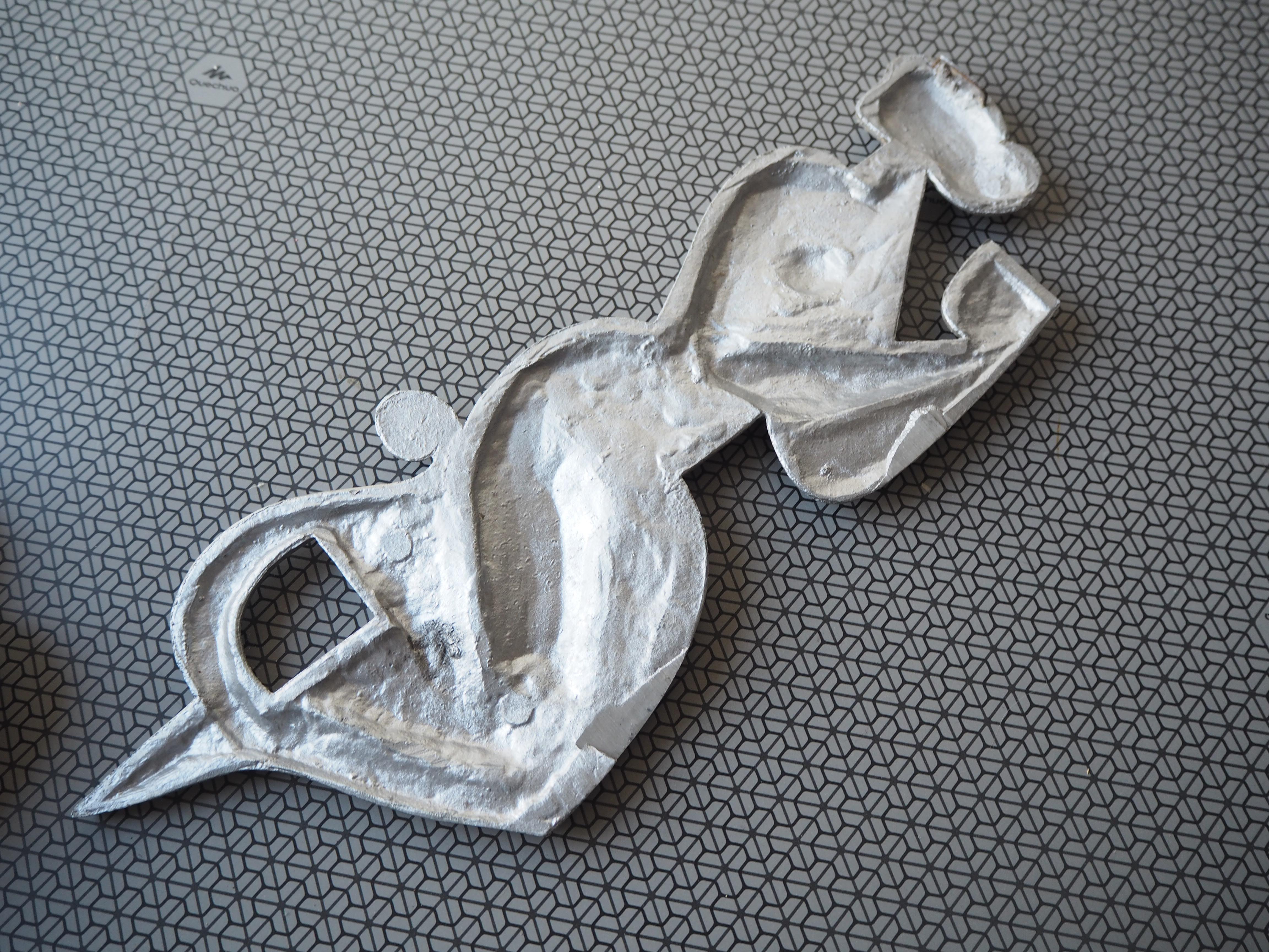 Wanddekoration aus Zinn aus der Mitte des Jahrhunderts, Europa, 1970er Jahre im Angebot 5