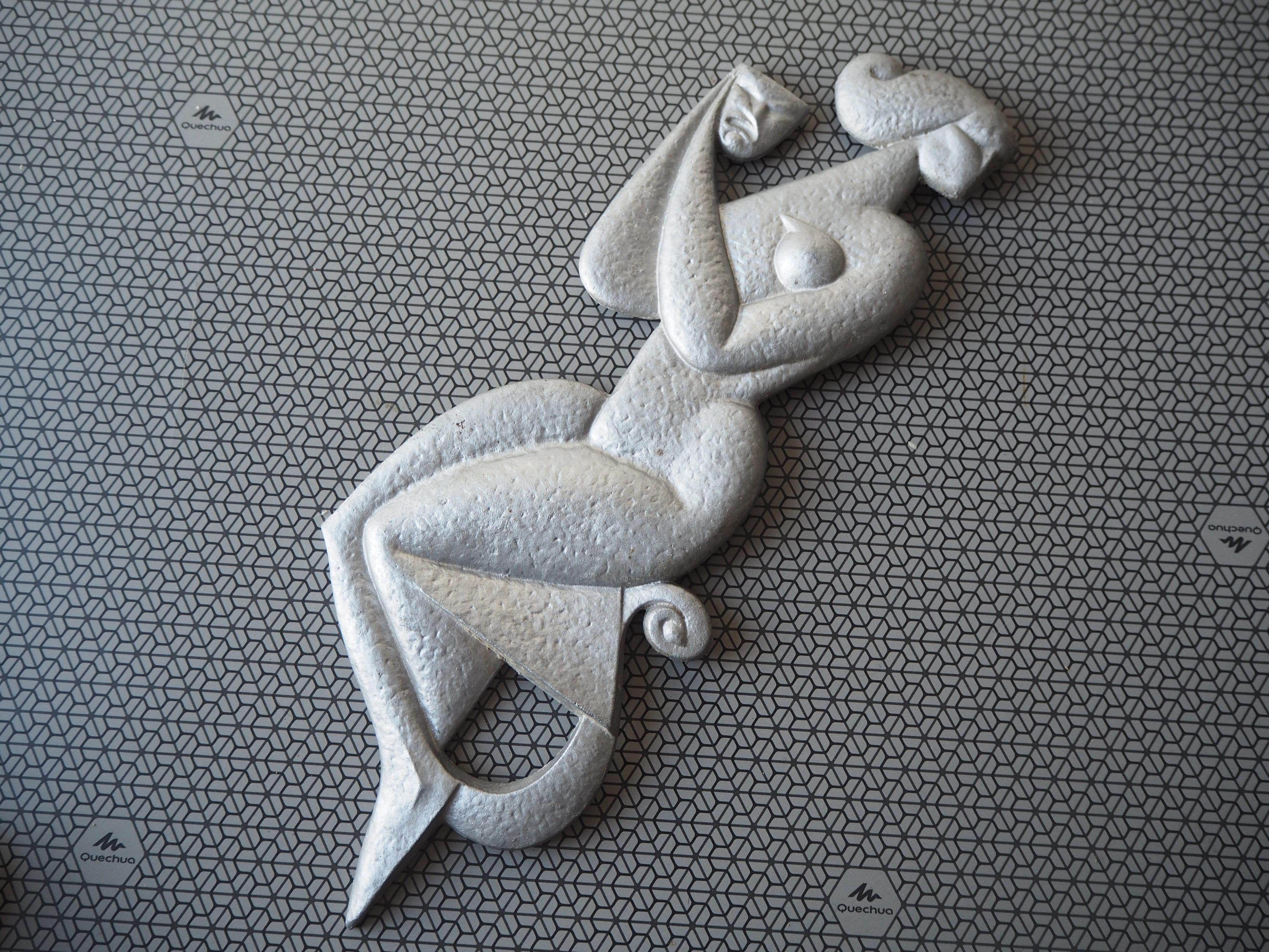 Wanddekoration aus Zinn aus der Mitte des Jahrhunderts, Europa, 1970er Jahre im Angebot 6