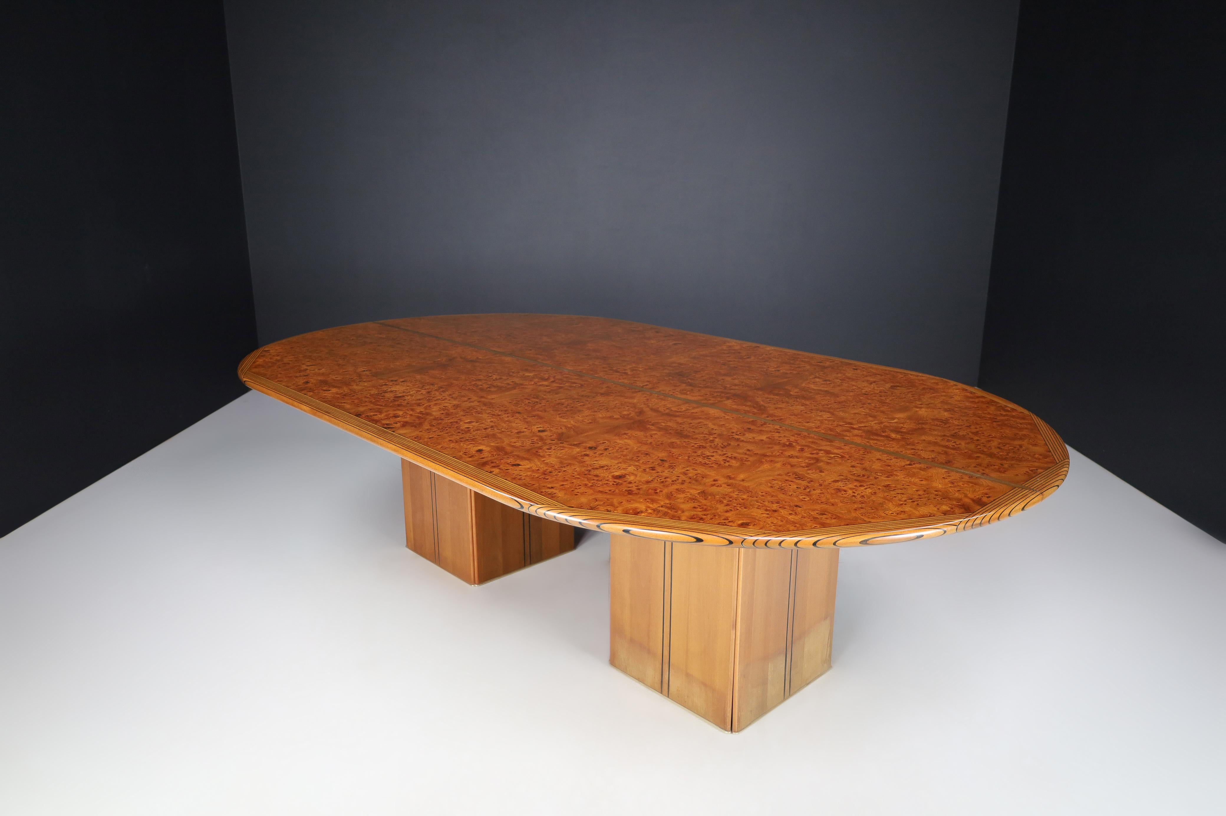 Mid Century Tobia Scarpa Africa Dining/Conference Table by Maxalto, Italy, 1970 4