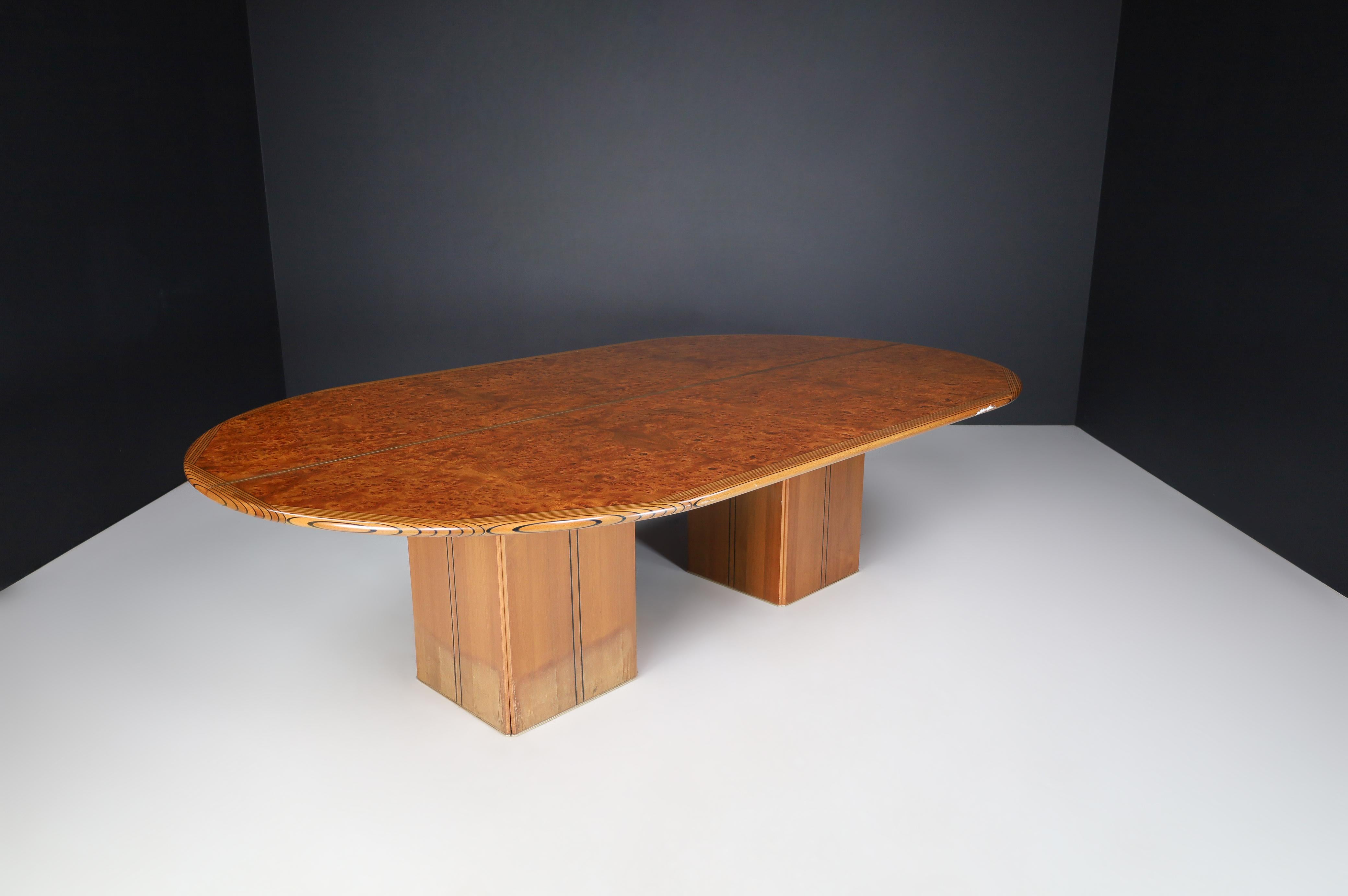 Mid Century Tobia Scarpa Africa Dining/Conference Table by Maxalto, Italy, 1970 6