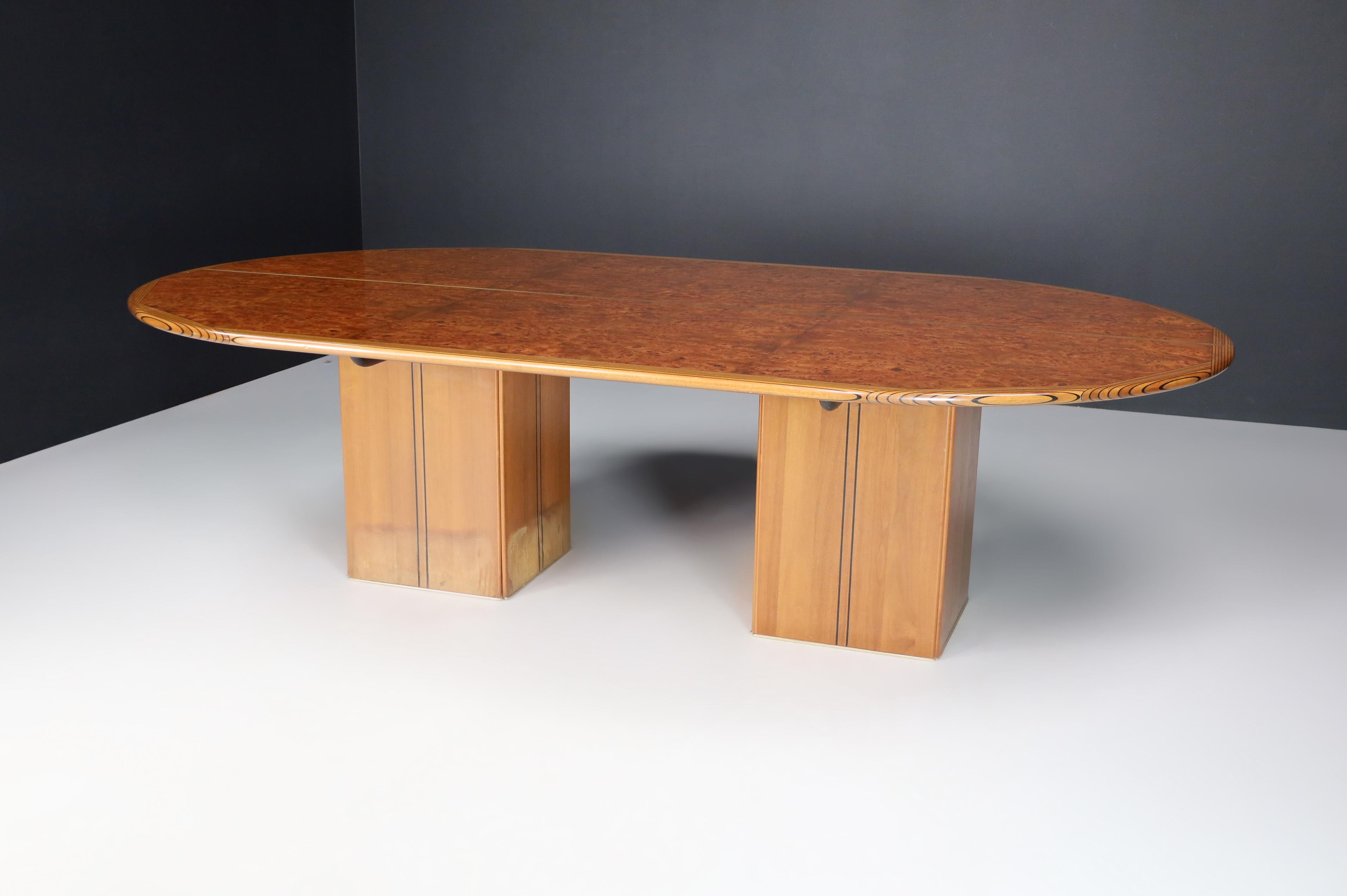 Mid Century Tobia Scarpa Africa Dining/Conference Table by Maxalto, Italy, 1970 11