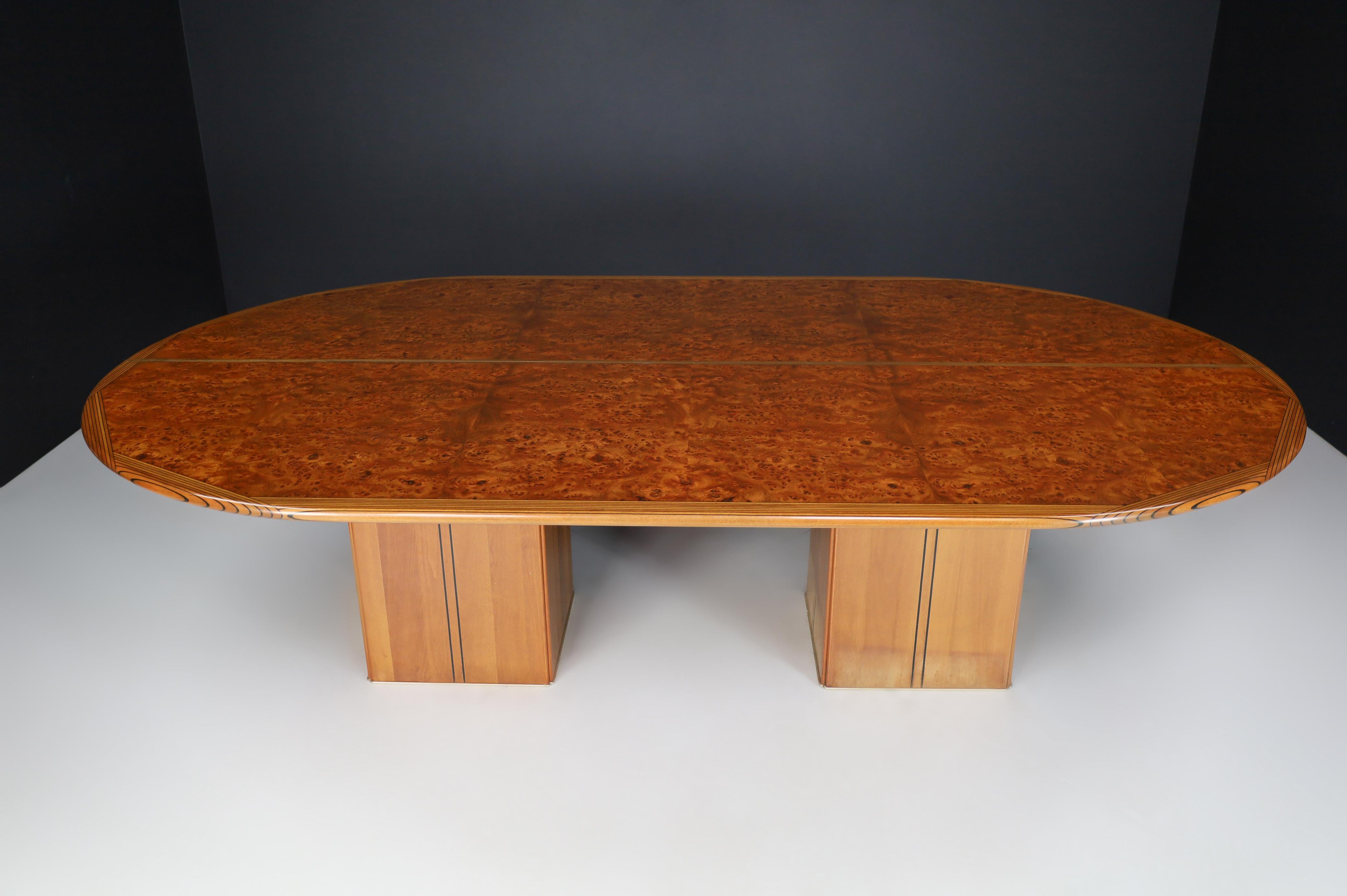 Italian Mid Century Tobia Scarpa Africa Dining/Conference Table by Maxalto, Italy, 1970