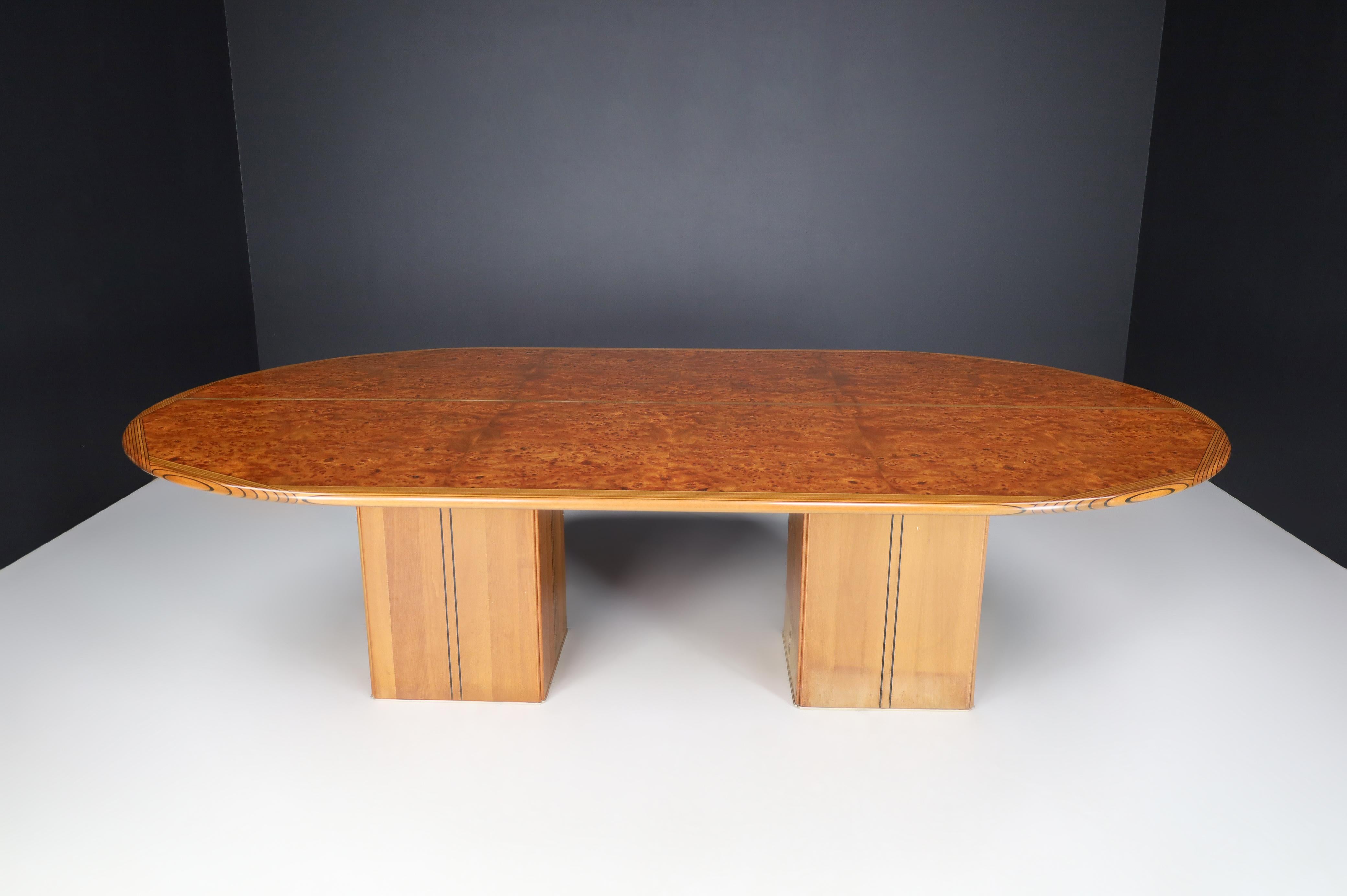 Mid Century Tobia Scarpa Africa Dining/Conference Table by Maxalto, Italy, 1970 1