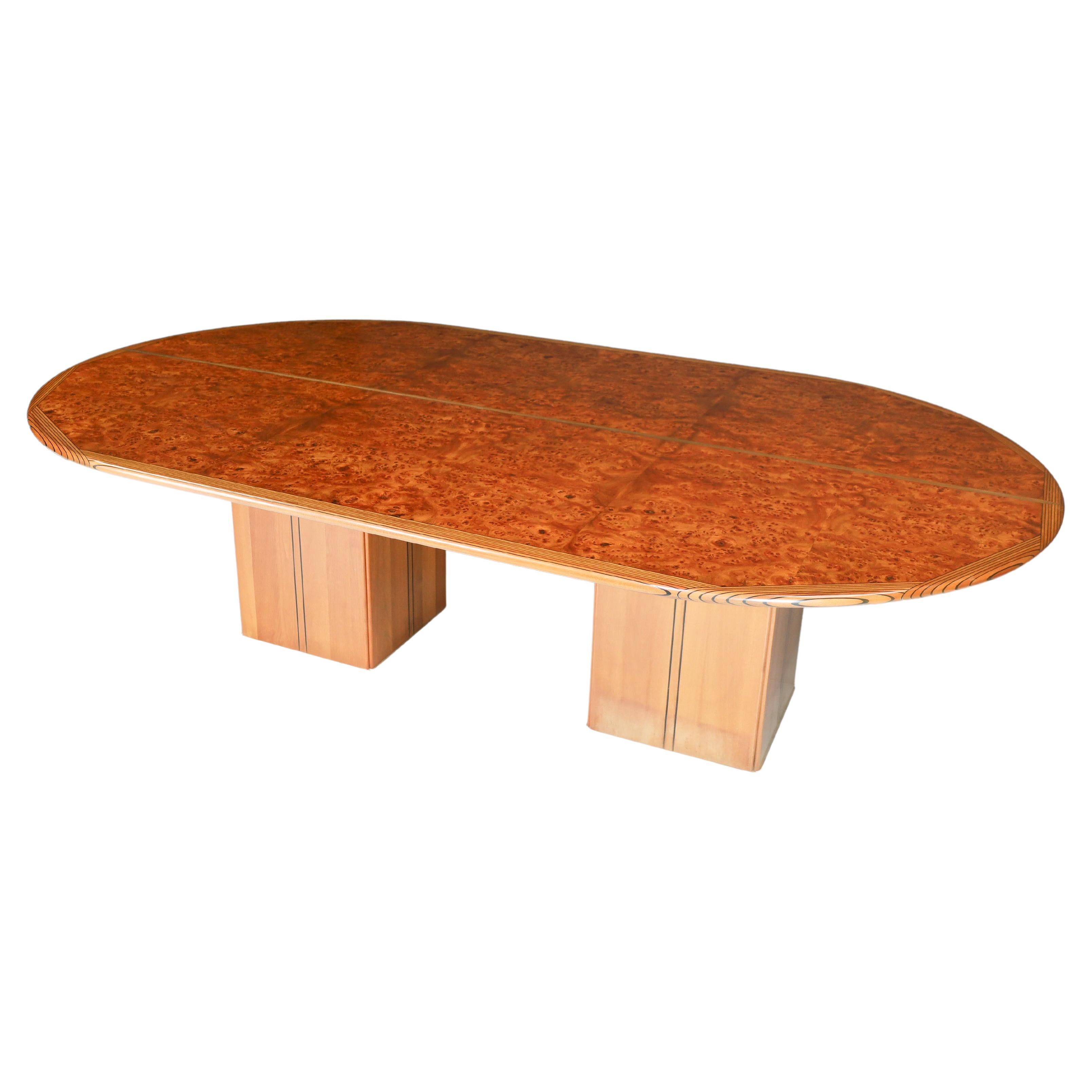 Mid Century Tobia Scarpa Africa Dining/Conference Table by Maxalto, Italy, 1970