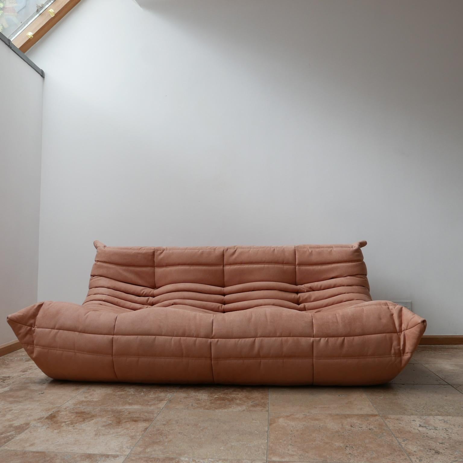 Mid-Century Modern Midcentury Togo Three-Seat Sofa by Michel Ducaroy for Ligne Roset
