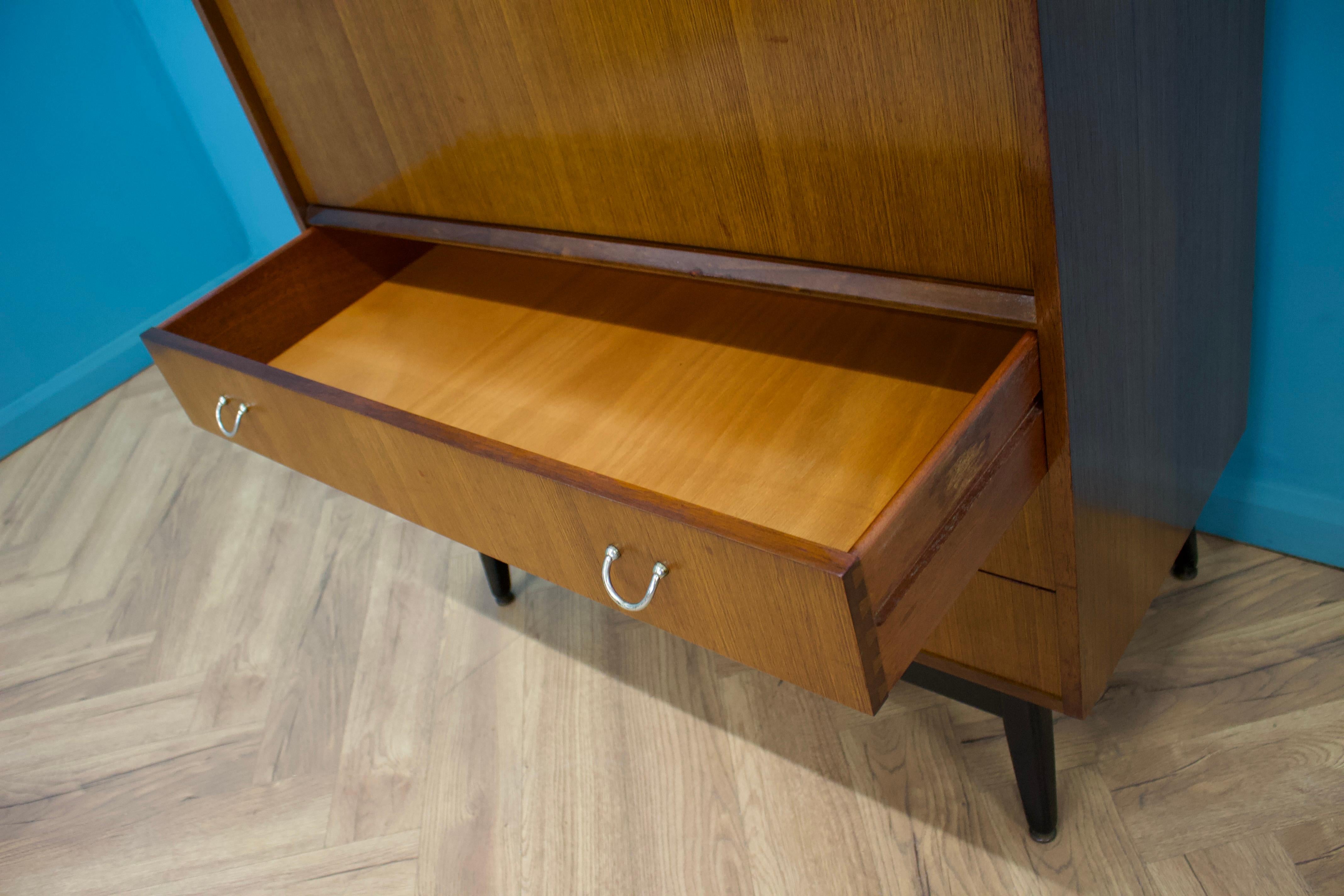 XX secolo Cabinet Librenza di metà secolo in tola e nero Bureau G-Plan, anni '50 in vendita