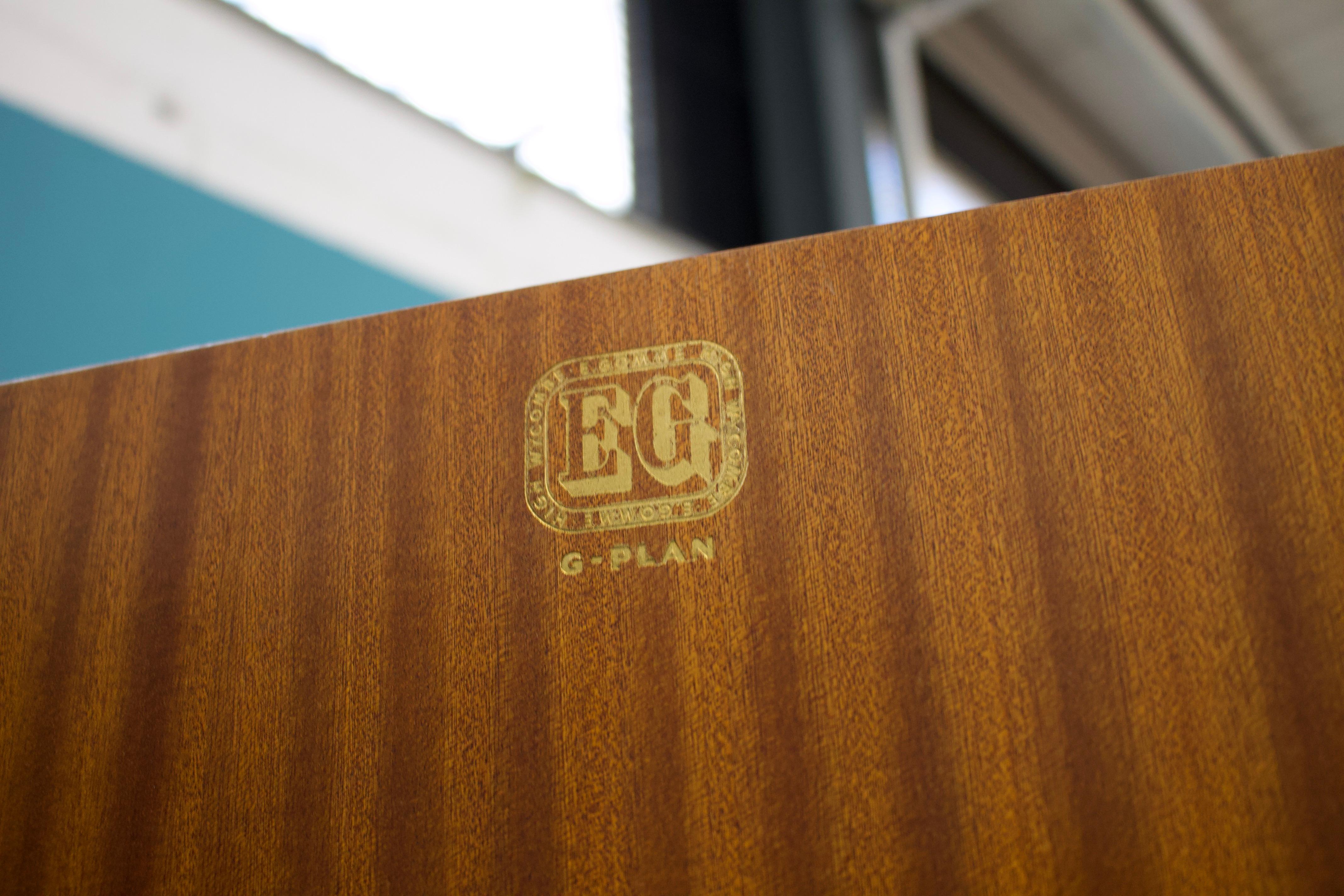 Mid Century Tola and Black Wardrobe From G Plan, 1960s 2