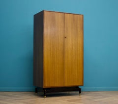 Mid Century Tola and Black Wardrobe From G Plan, 1960s