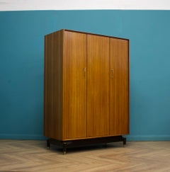 Mid Century Tola and Black Wardrobe From G Plan, 1960s