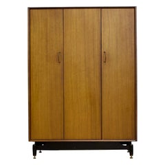Mid Century Tola and Black Wardrobe From G Plan, 1960s