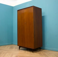 Mid Century Tola and Black Wardrobe From Nathan, 1960s