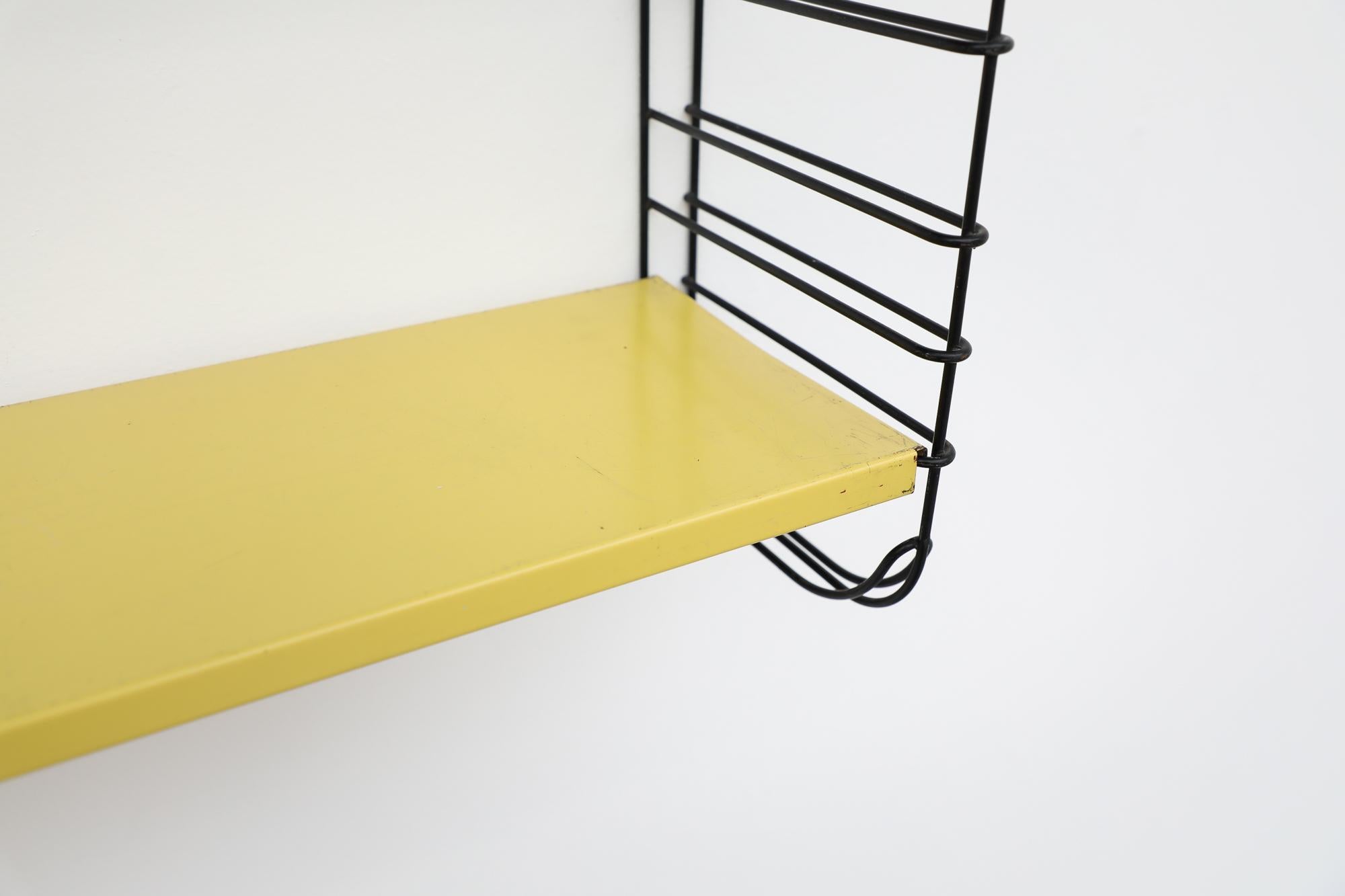 Mid-Century Tomado Blue and Yellow Industrial Shelving Unit For Sale 1