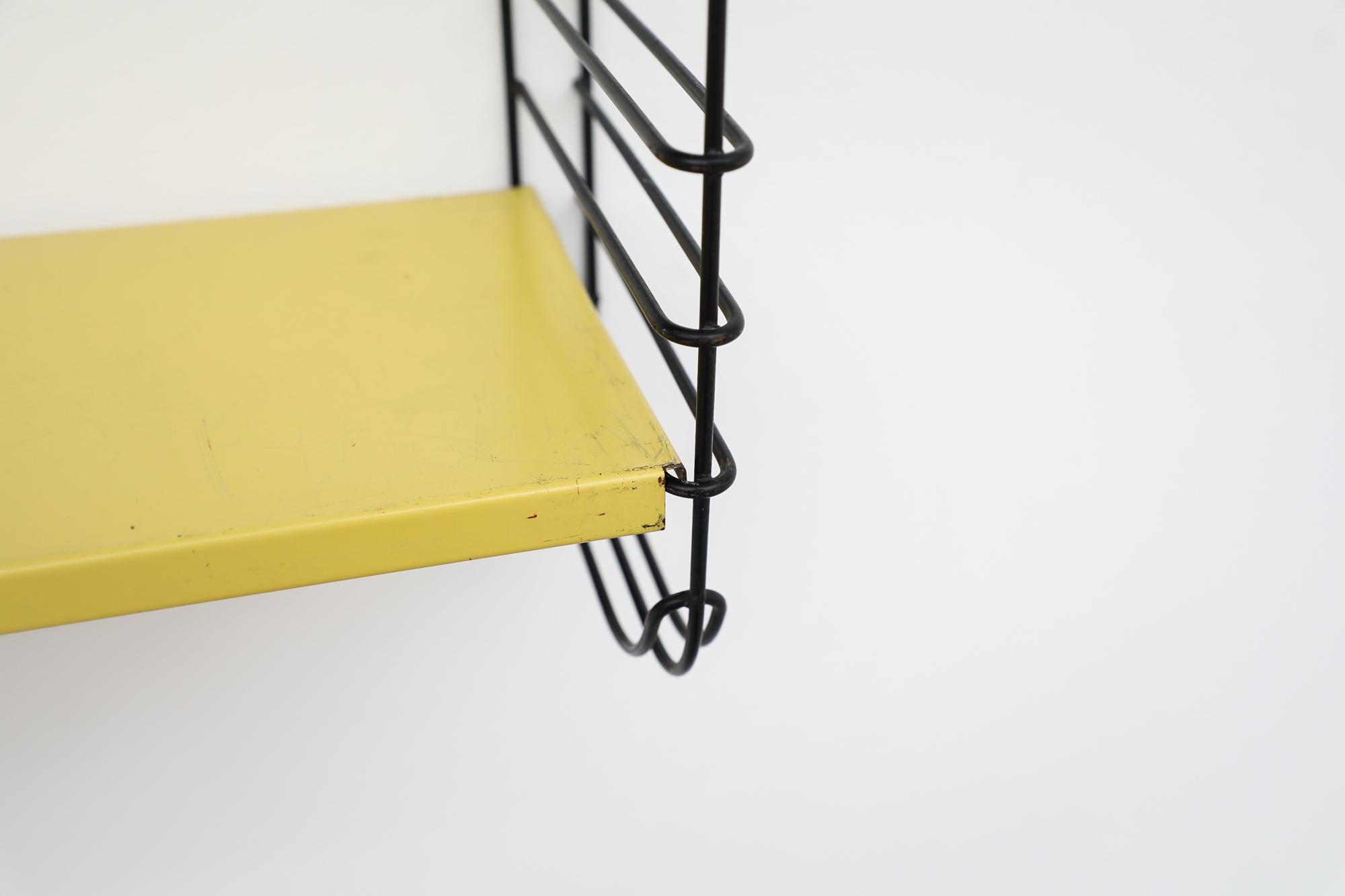 Mid-Century Tomado Blue and Yellow Industrial Shelving Unit For Sale 5
