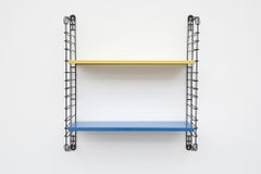 Mid-Century Tomado Wall Shelving by Jan van der Togt, Yellow and Blue