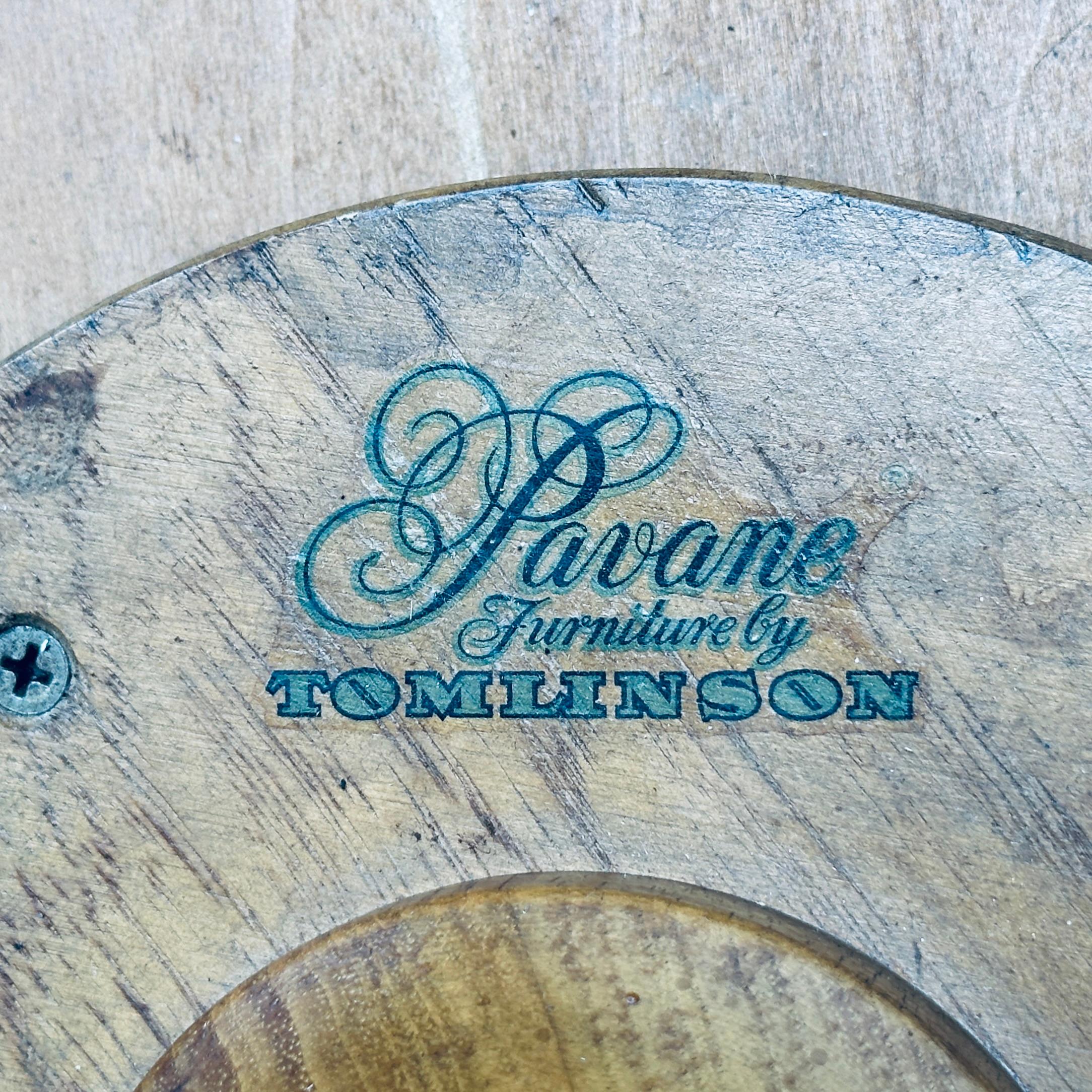 Mesa auxiliar de pedestal hexagonal Tomlinson Pavane de mediados de siglo en venta 6