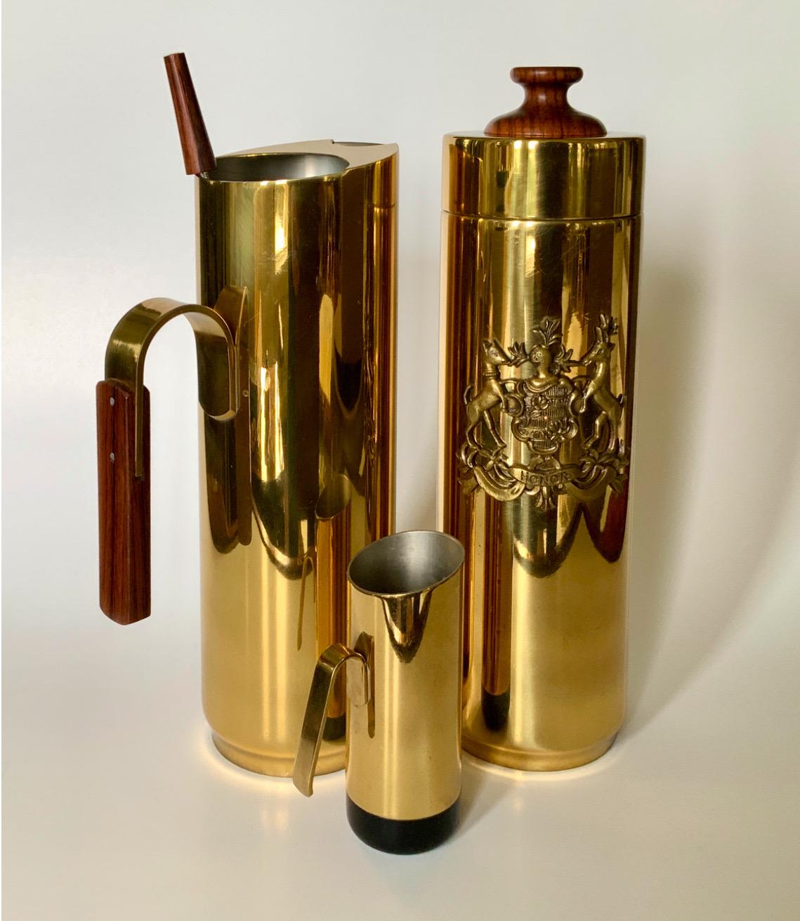 20ième siècle Ensemble shaker Tommi Parzinger 4 pièces du milieu du siècle dernier en vente