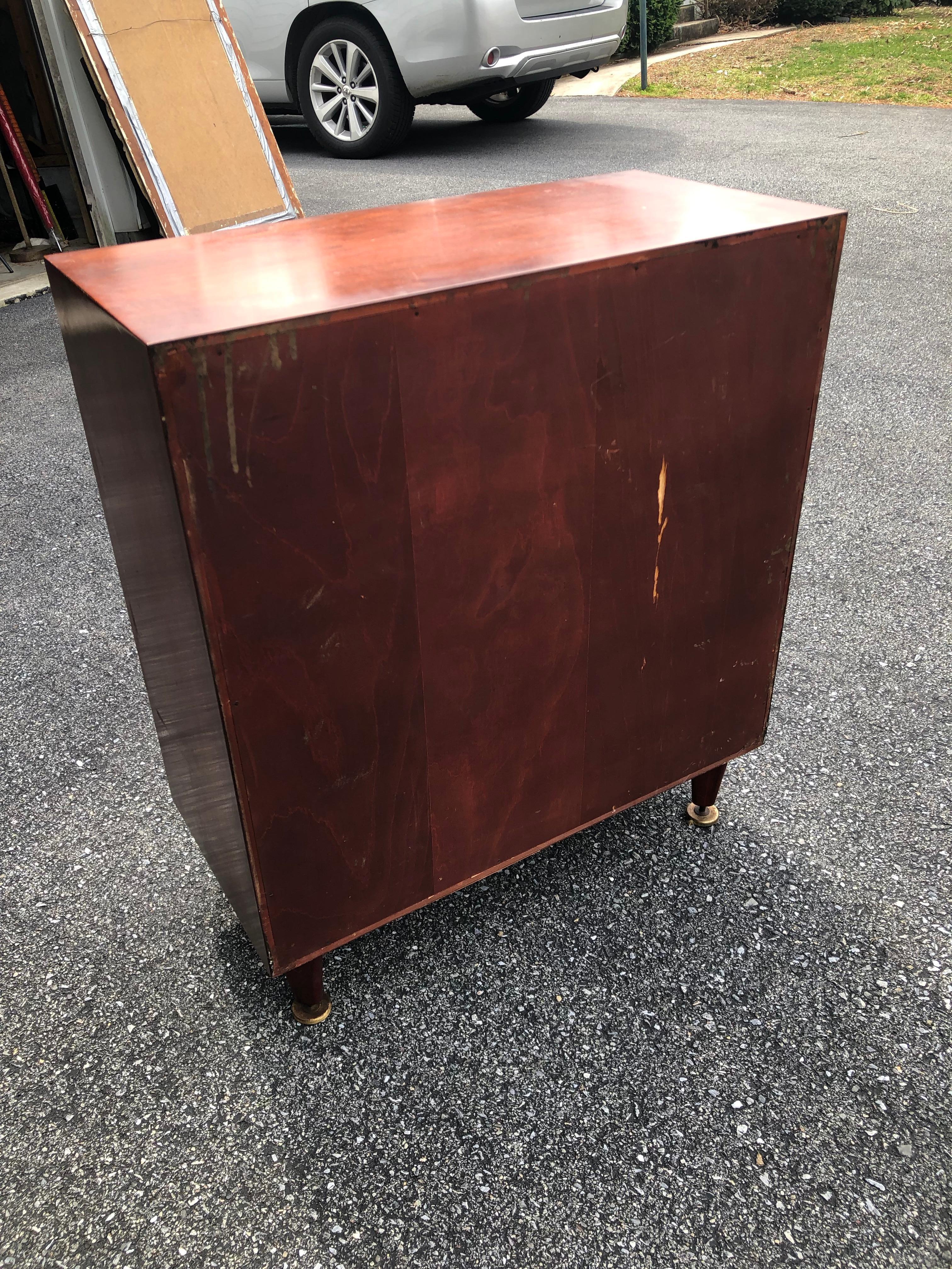 Midcentury Tommi Parzinger Diminutive Storage Cabinet In Good Condition In Allentown, PA