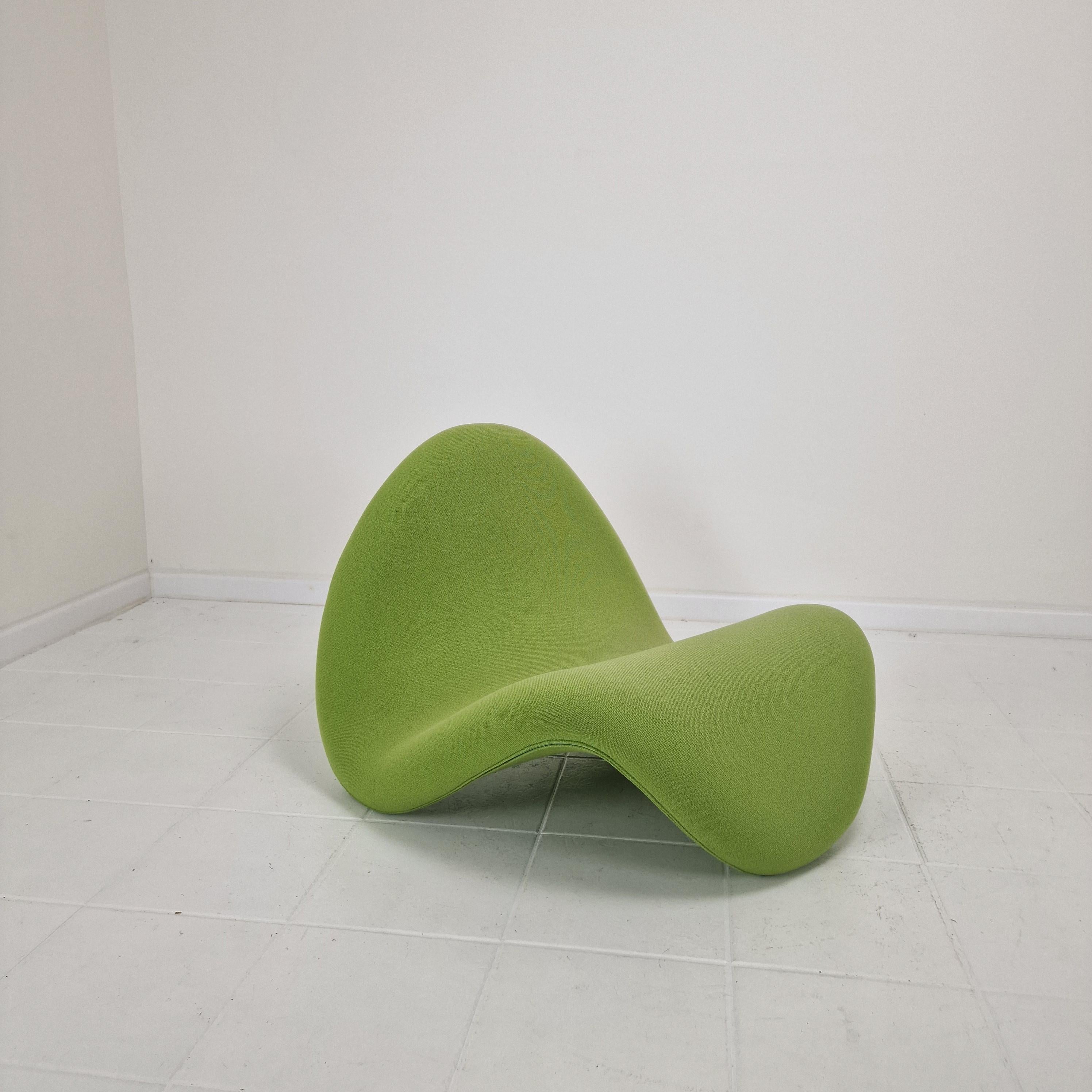 Woven Mid Century Tongue Chair by Pierre Paulin for Artifort, 1960s For Sale