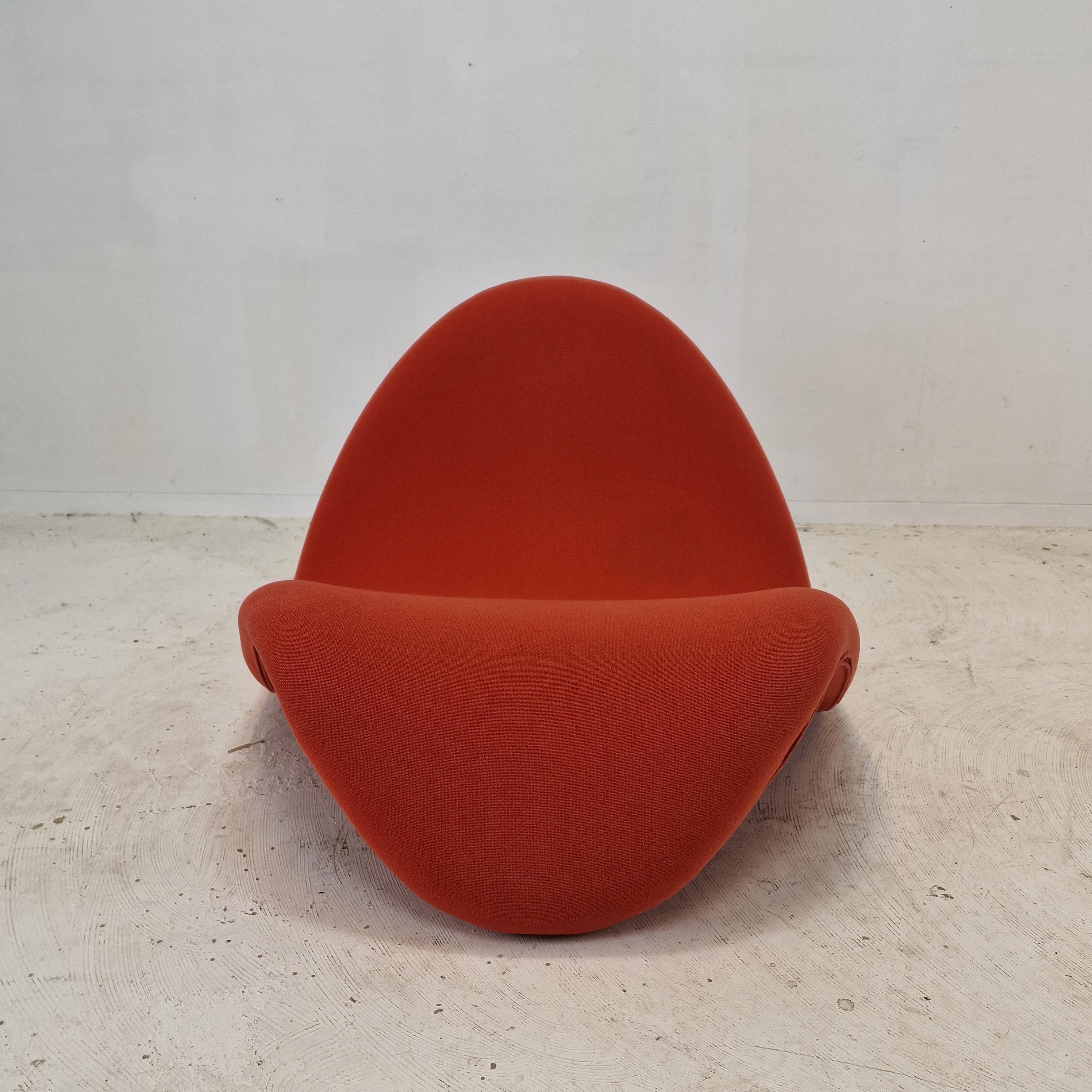 Fabric Mid-Century Tongue Lounge Chair by Pierre Paulin for Artifort, 1960s For Sale