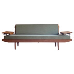 Vintage Midcentury Toothill 'Wentworth' Afromosia Teak Sofa Daybed, circa 1960
