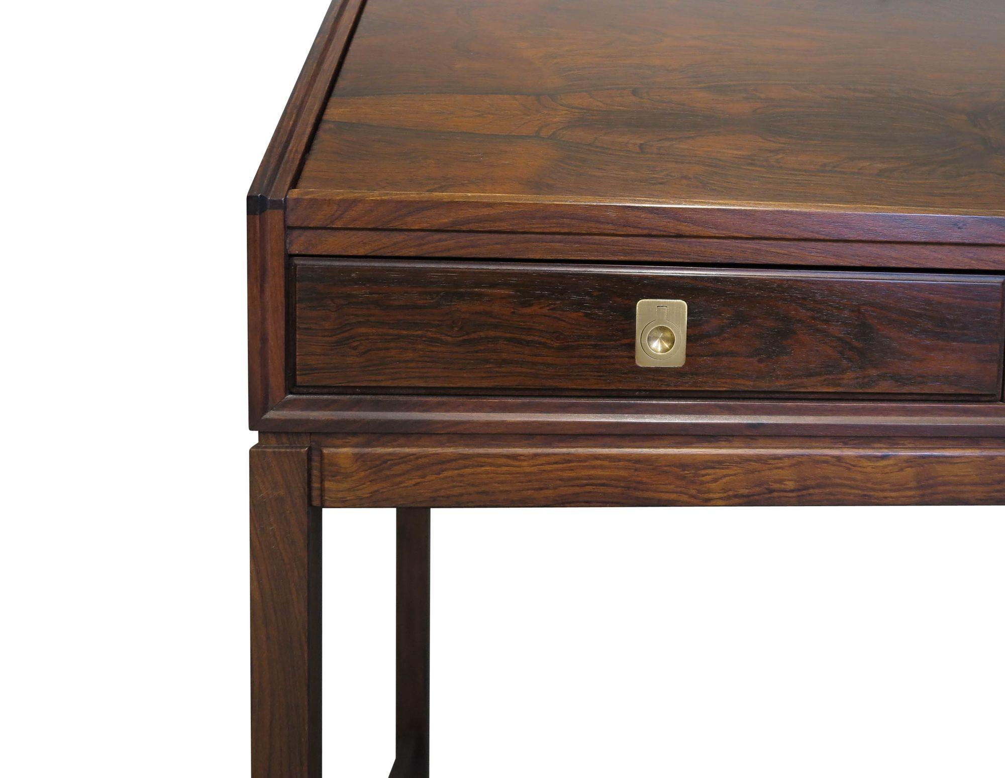 Mid-century Torbjorn Afdal Danish Rosewood Secretary Desk For Sale 4