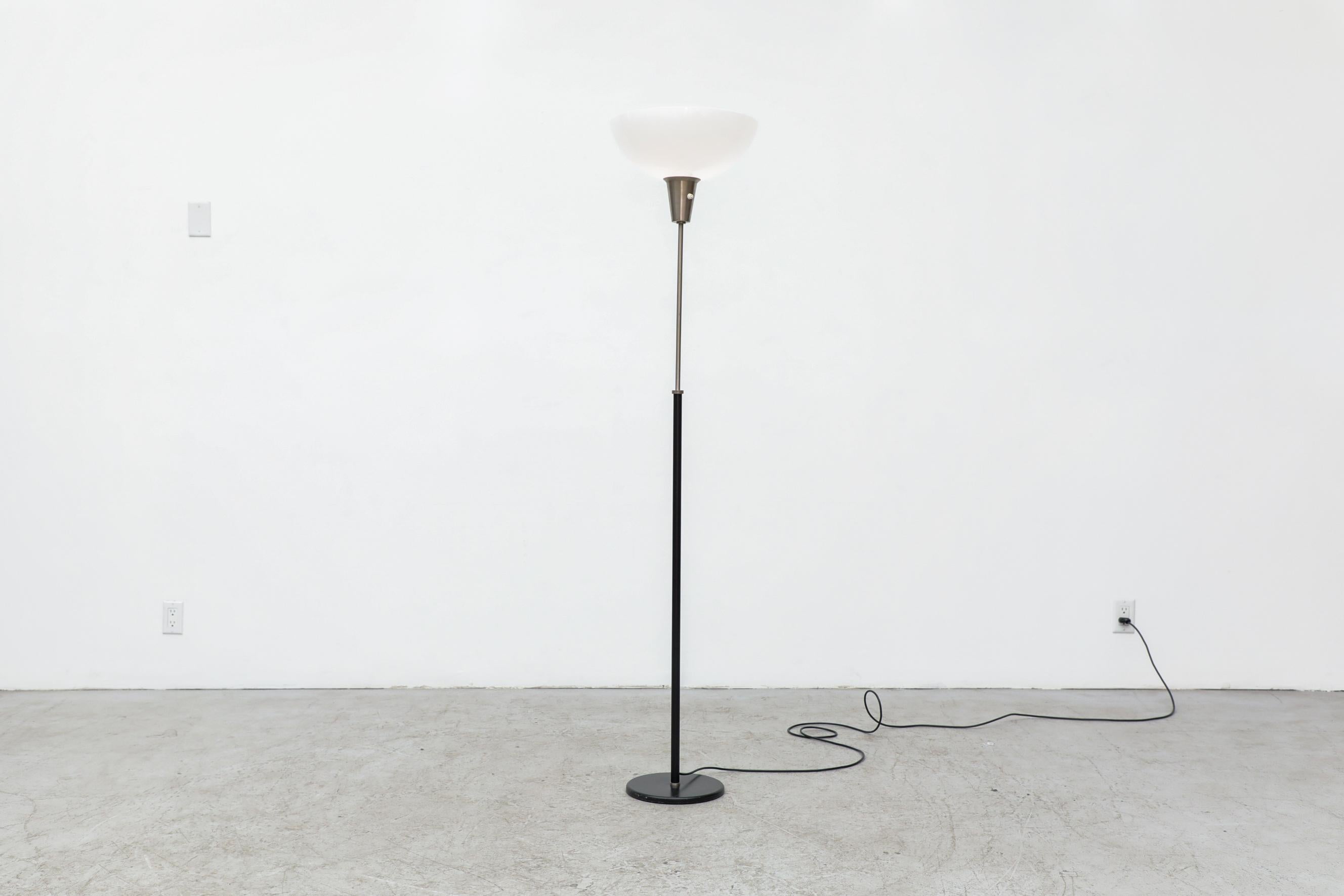 Plexiglass Midcentury Torchiere Floor Lamp