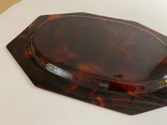 Mid-Century Tortoiseshell Tray Attributed Christian Dior circa 1970