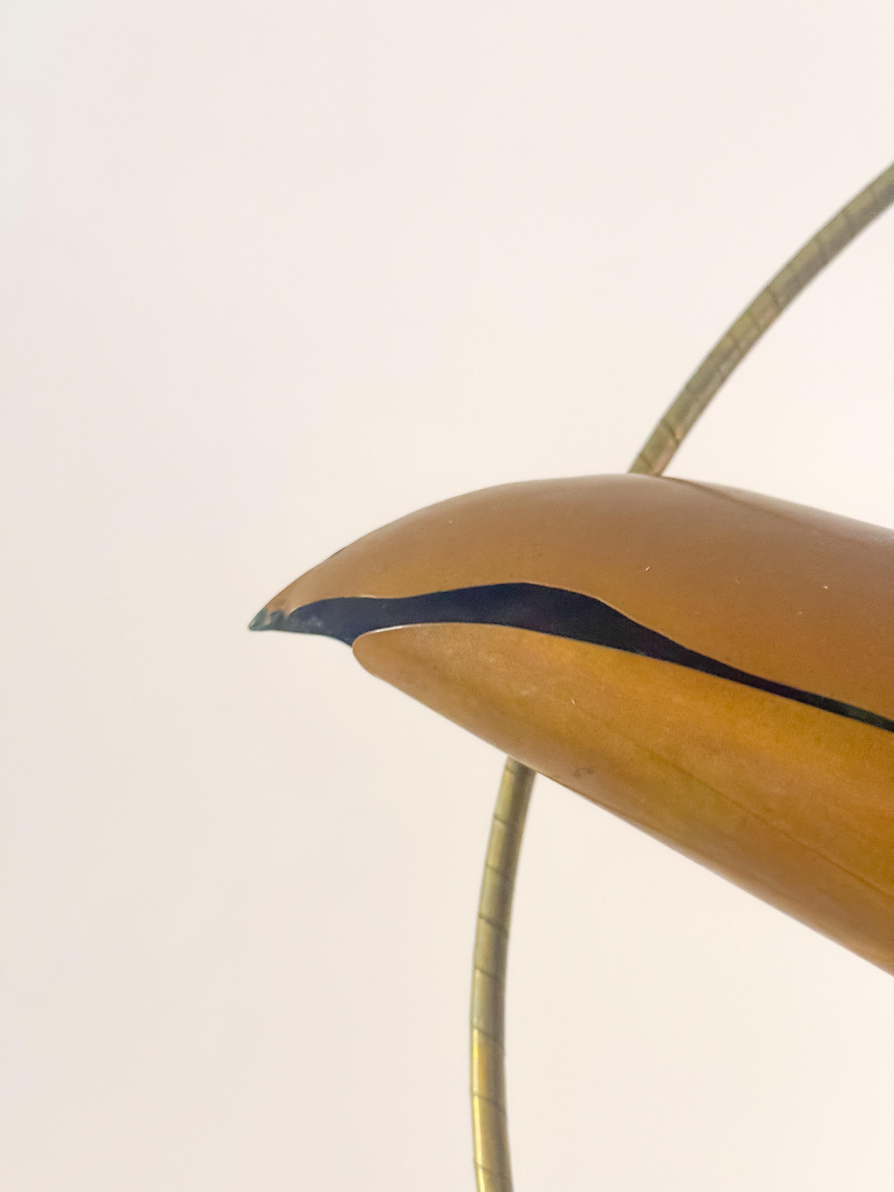 Mid Century Toucan Sculpture in the Style of Sergio Bustamante Mixed Metals 1970 For Sale 7