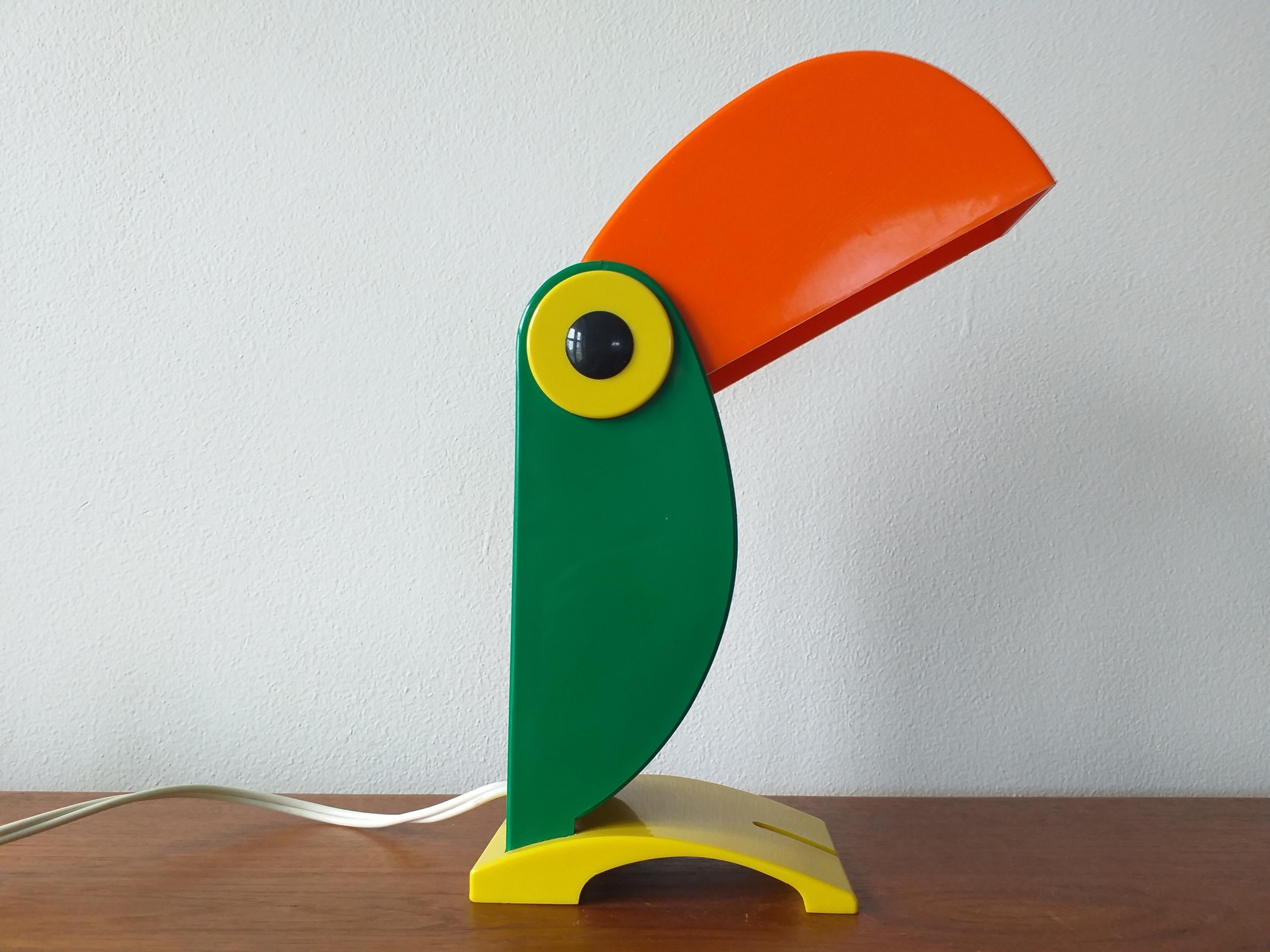 Mid-20th Century Midcentury Toucan Table Lamp for OTF Ferrari, Italy, 1960s