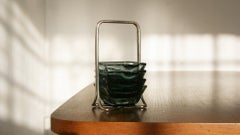 Cenicero de cristal turmalinado de mediados de siglo de Wilhelm Wagenfeld para WMF