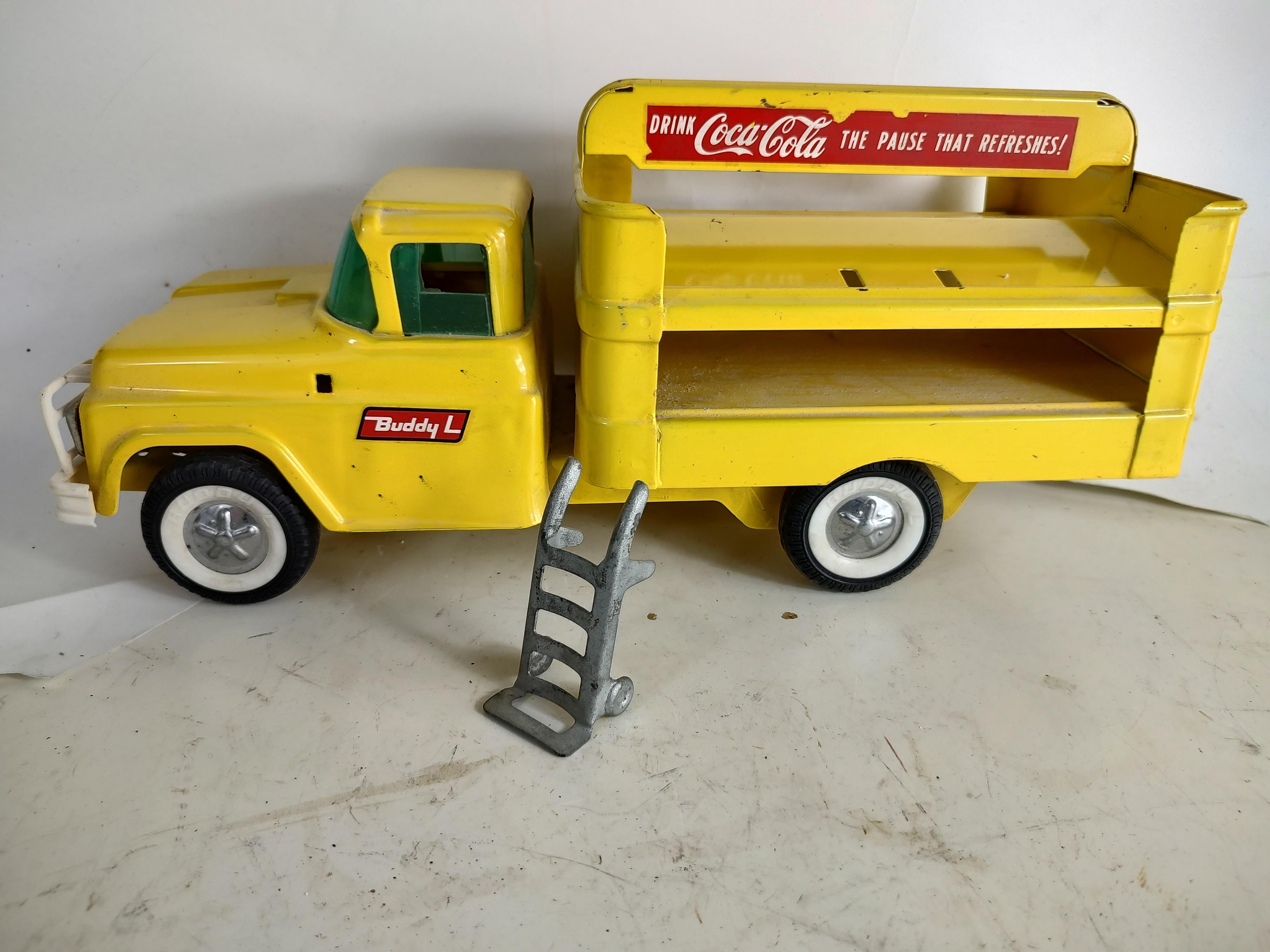 Mid Century Toy Coca Cola Delivery Truck by Buddy L 2