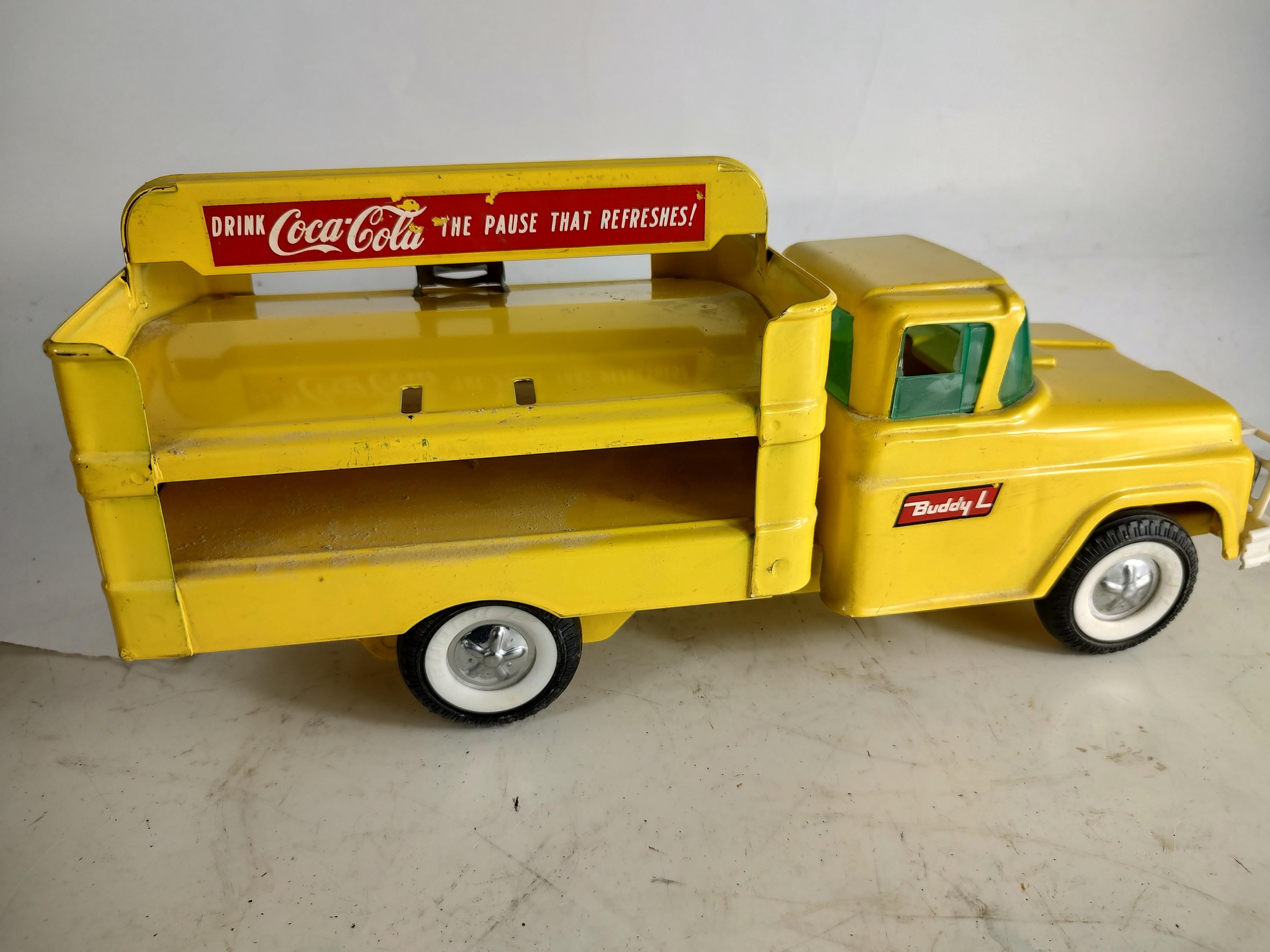 Hand-Crafted Mid Century Toy Coca Cola Delivery Truck by Buddy L