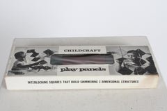 Mid-Century Toy Play Panels Interlocking Colored Lucite Squares by Childcraft