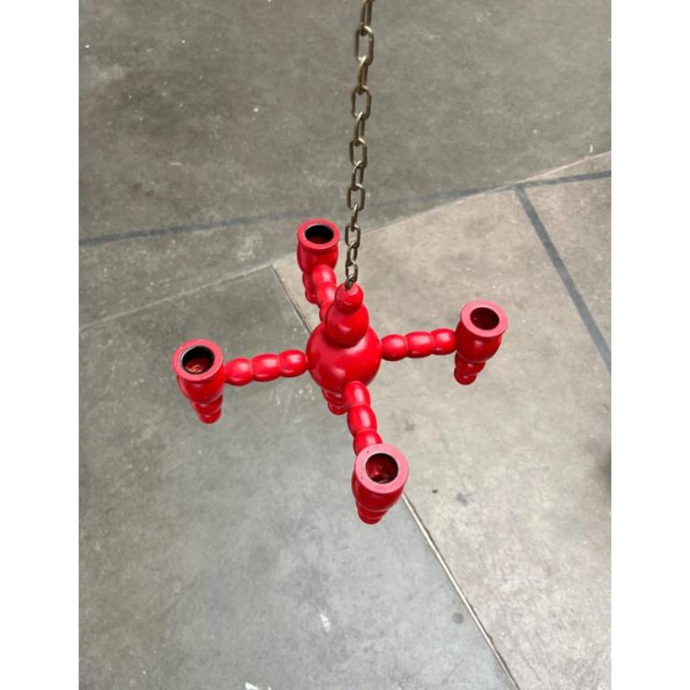Colgante candelabro tradicional sueco de mediados de siglo, años 60 siglo XX en venta