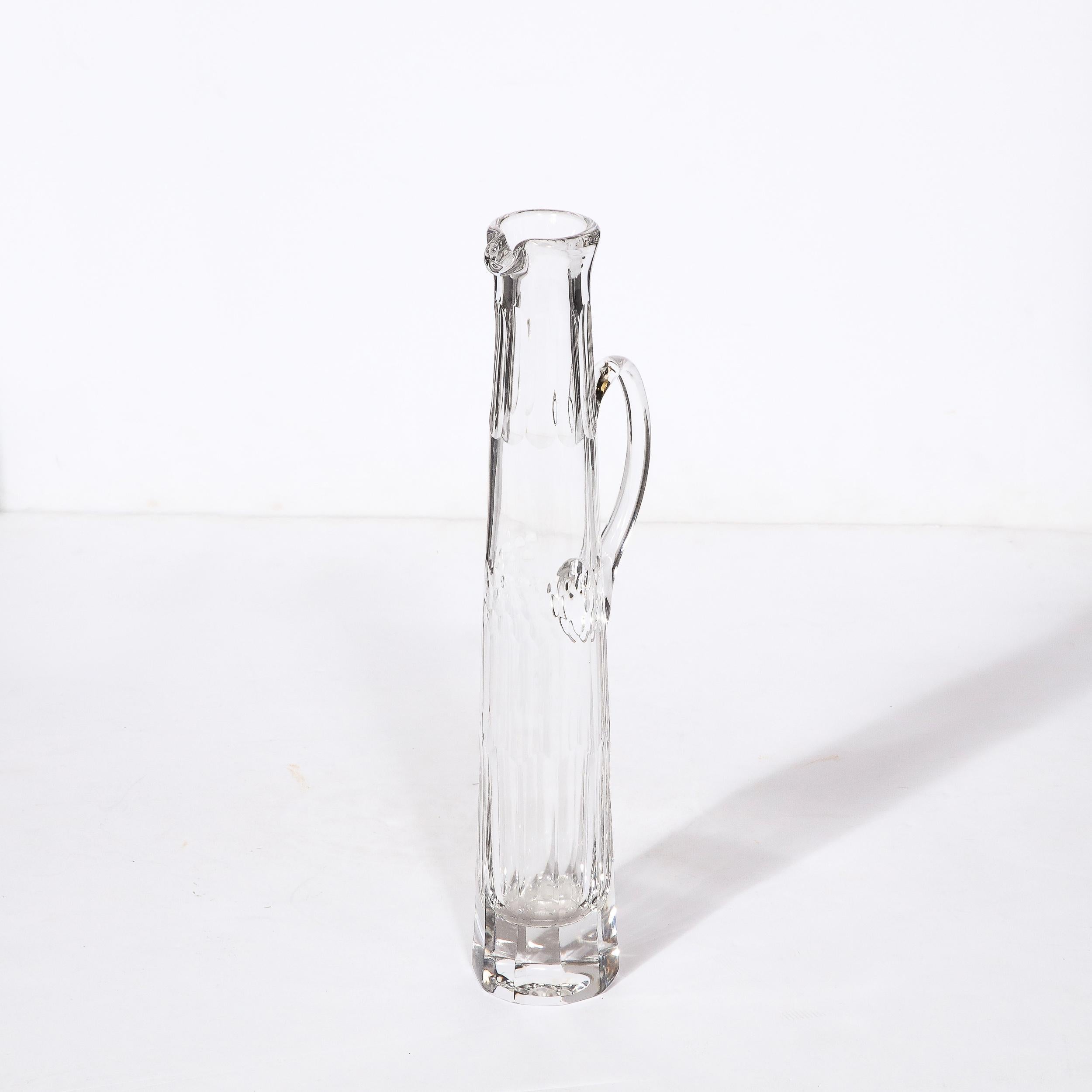 Mid-Century Transparent Crystal 'Athena' Champagne Pitcher by William Yeoward 1
