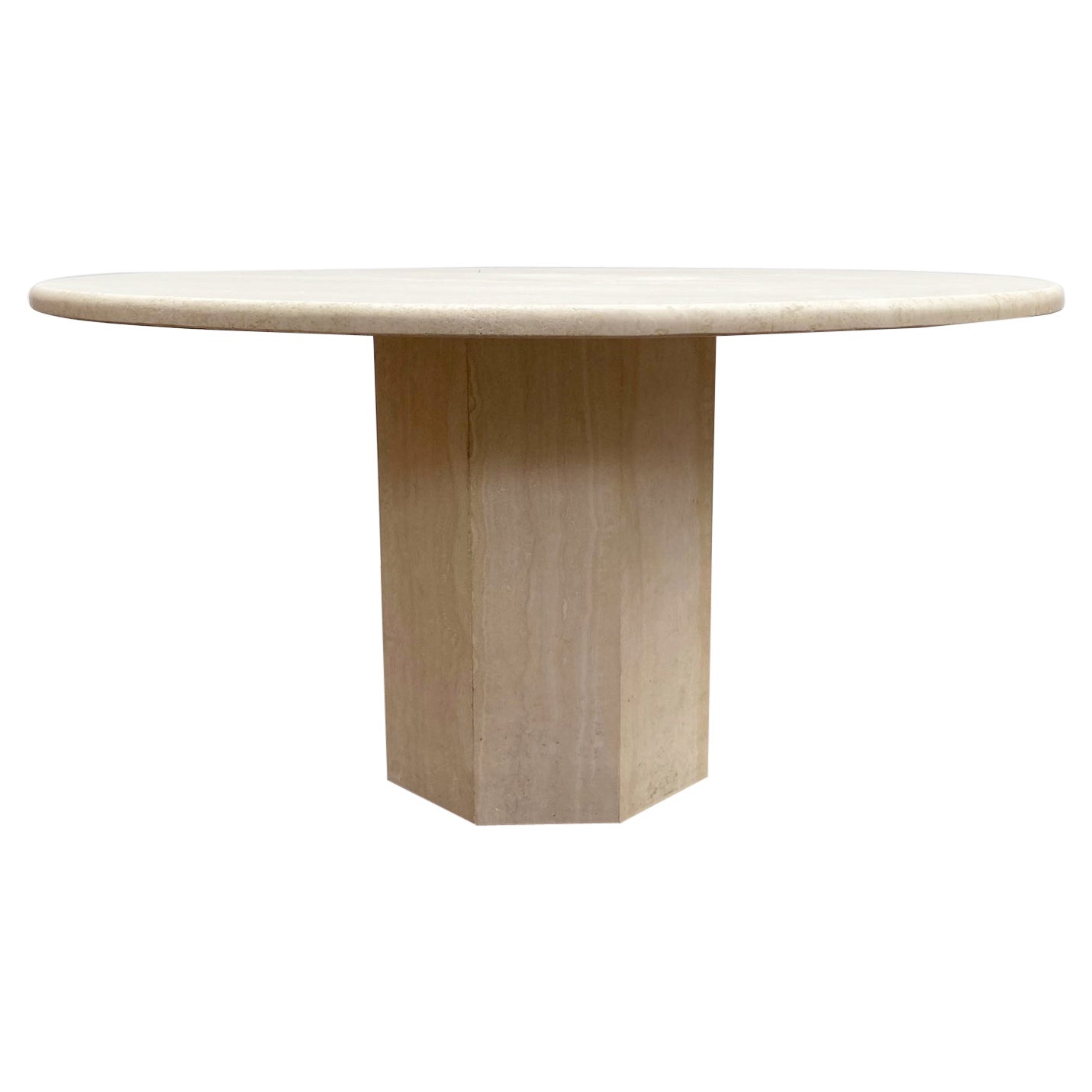 Mid-Century Travertine Coffee Table, Italy 1970s