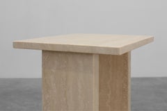 Mid-Century Travertine Console, Belgium 1980s