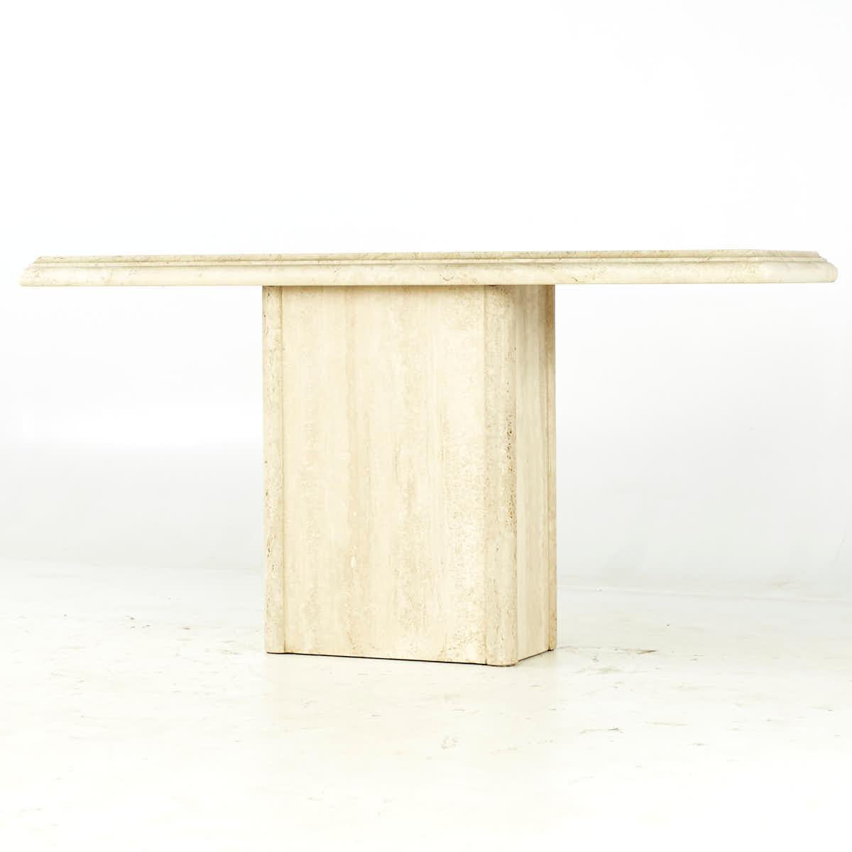 Mid-Century Modern Mid Century Travertine Console Table For Sale