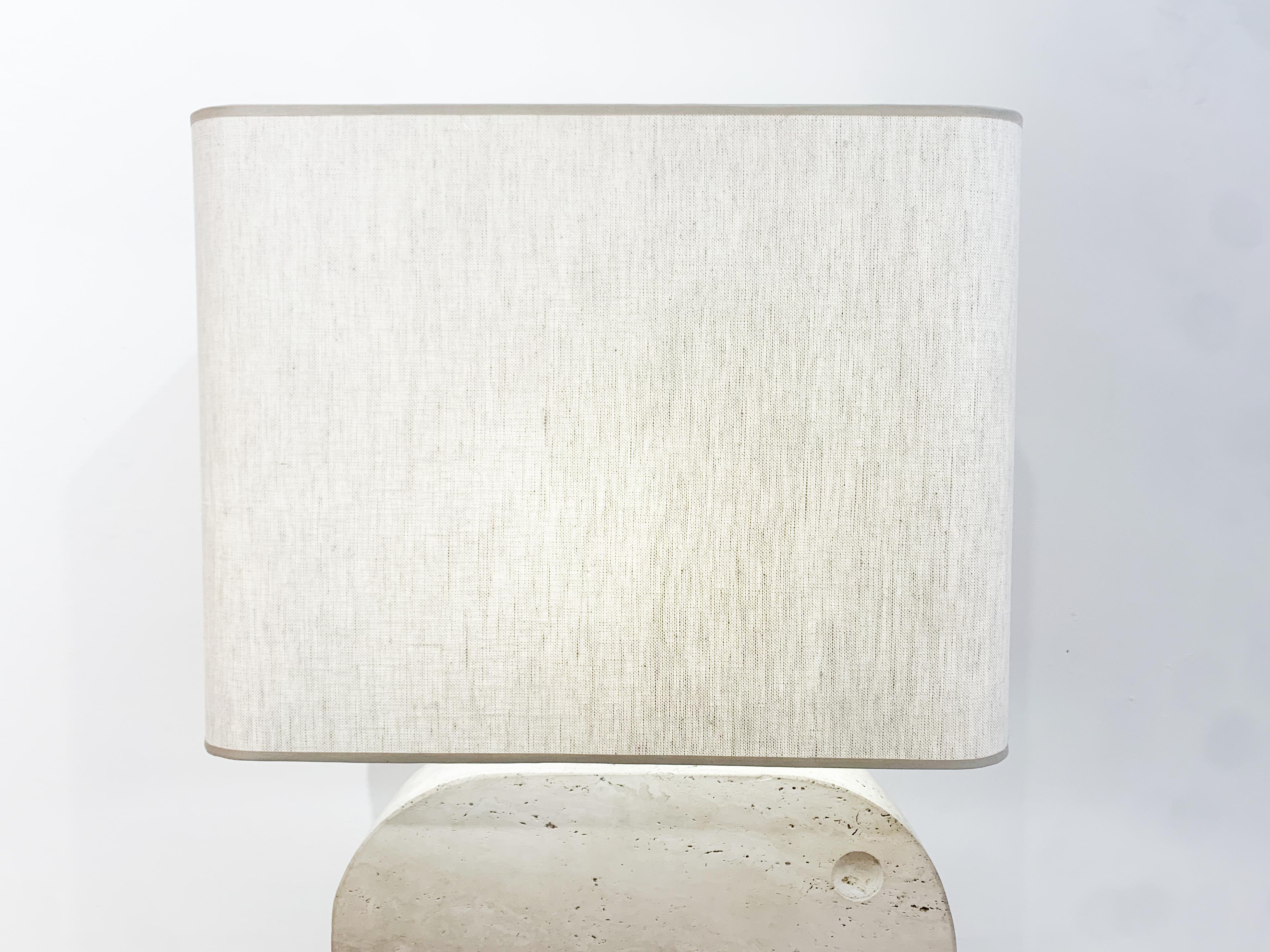 Mid-Century Travertine Elephant Table Lampe by Fratelli Mannelli for Signa For Sale 3