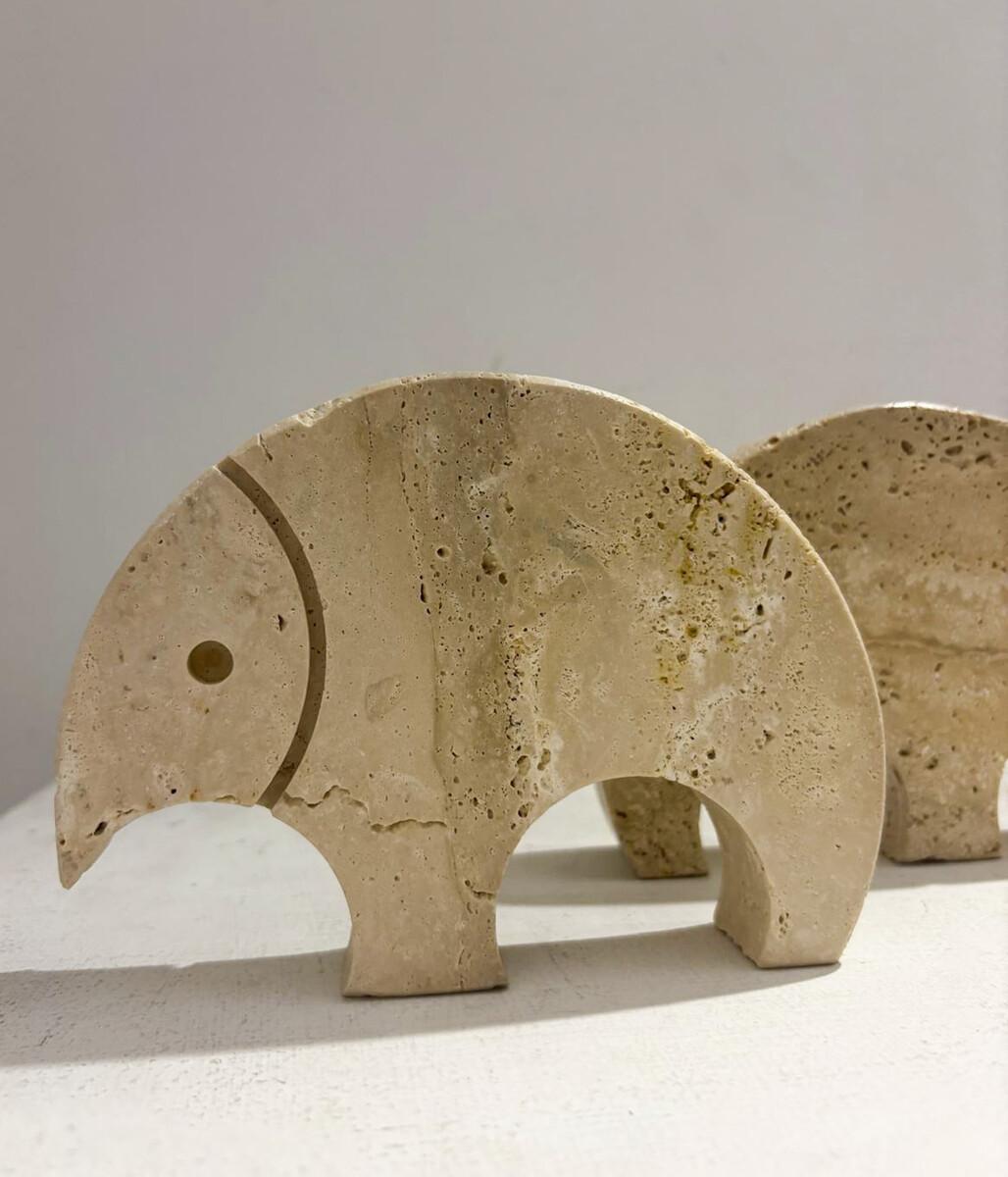 italien Figures en travertin du milieu du siècle par Fratelli Mannelli, 1970 en vente