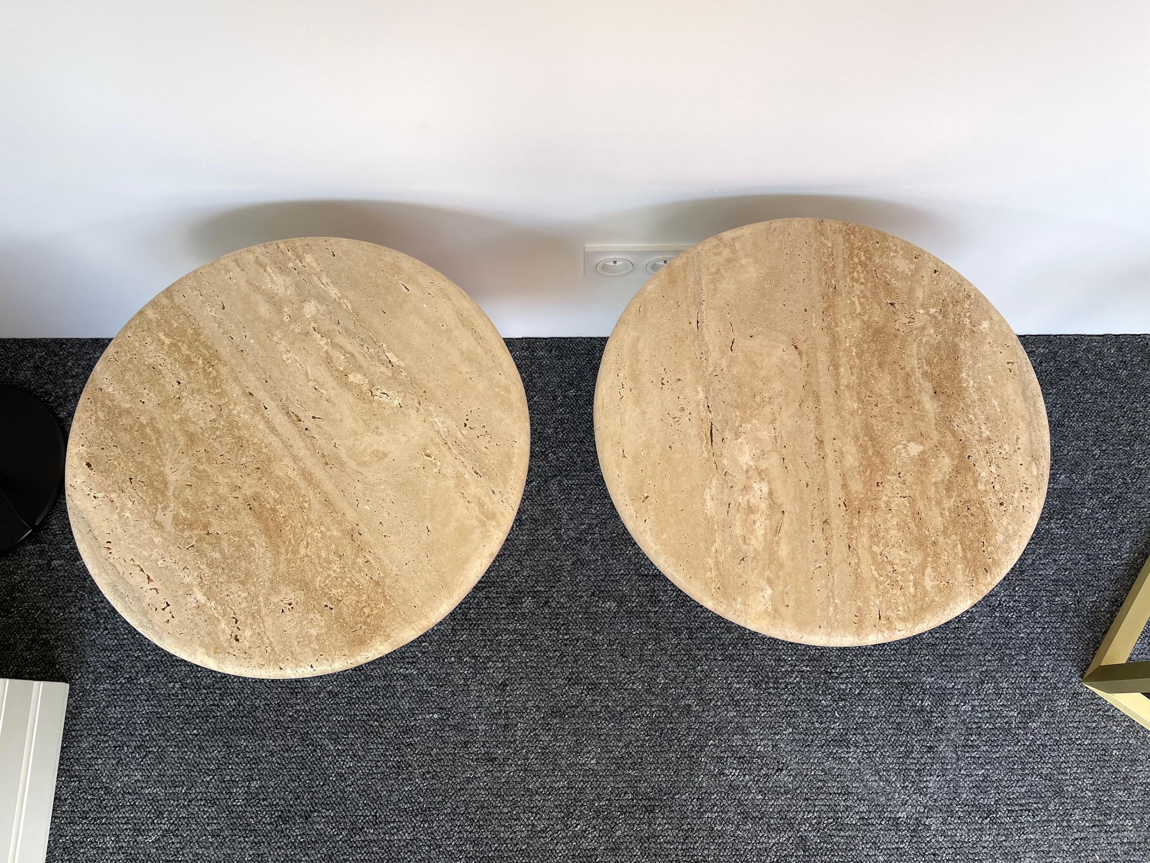 Mid-Century Travertine Table, Italy, 1980s For Sale 6