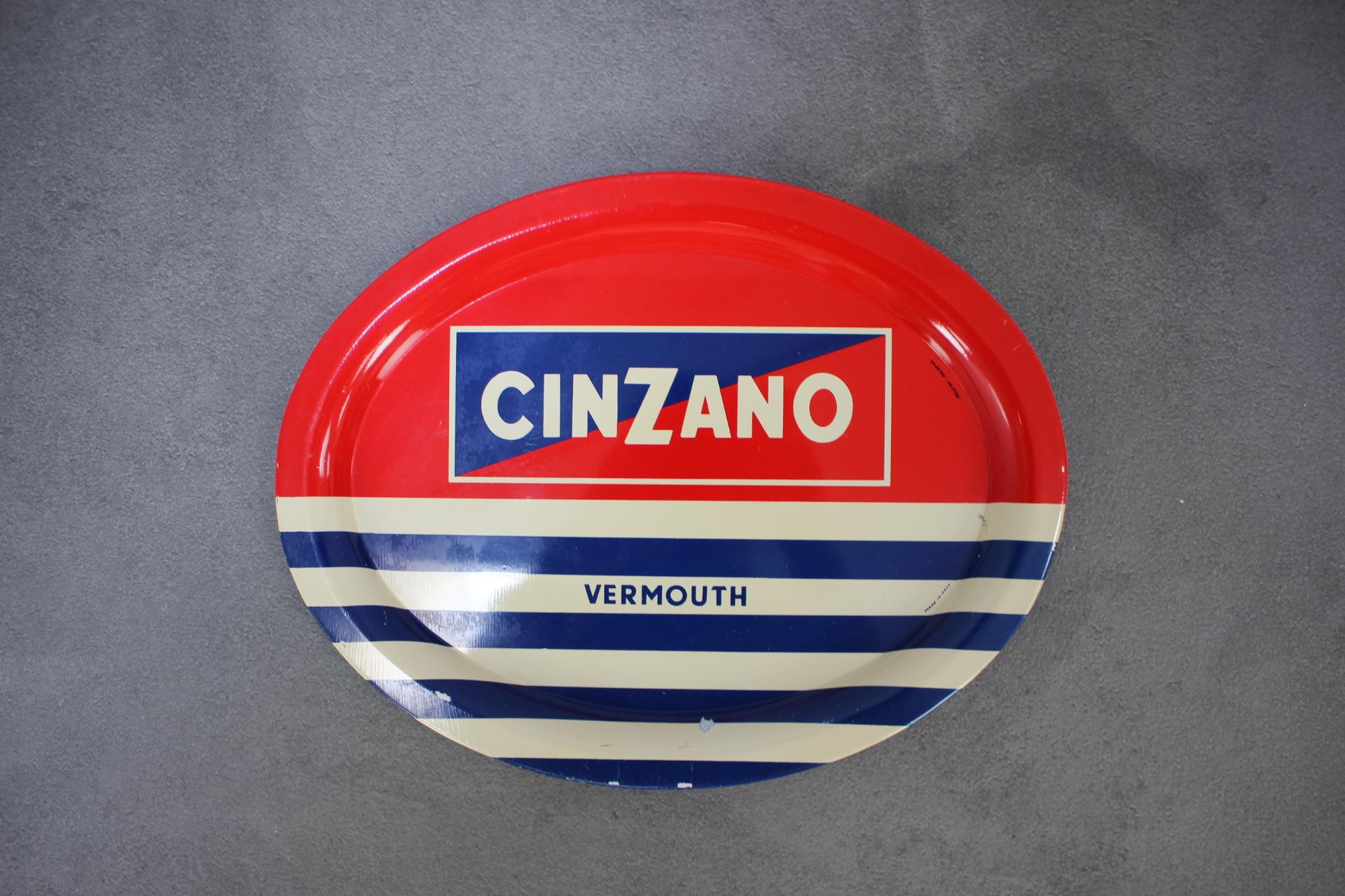 Tablett aus der Mitte des Jahrhunderts von Cinzano Vermouth, 1960er Jahre, Italien im Angebot 1