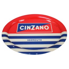 Plateau du milieu du siècle par Cinzano Vermouth, années 1960, Italie