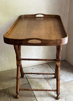 Mid- Century Tray Table with Removeable Service / Butlers Tray